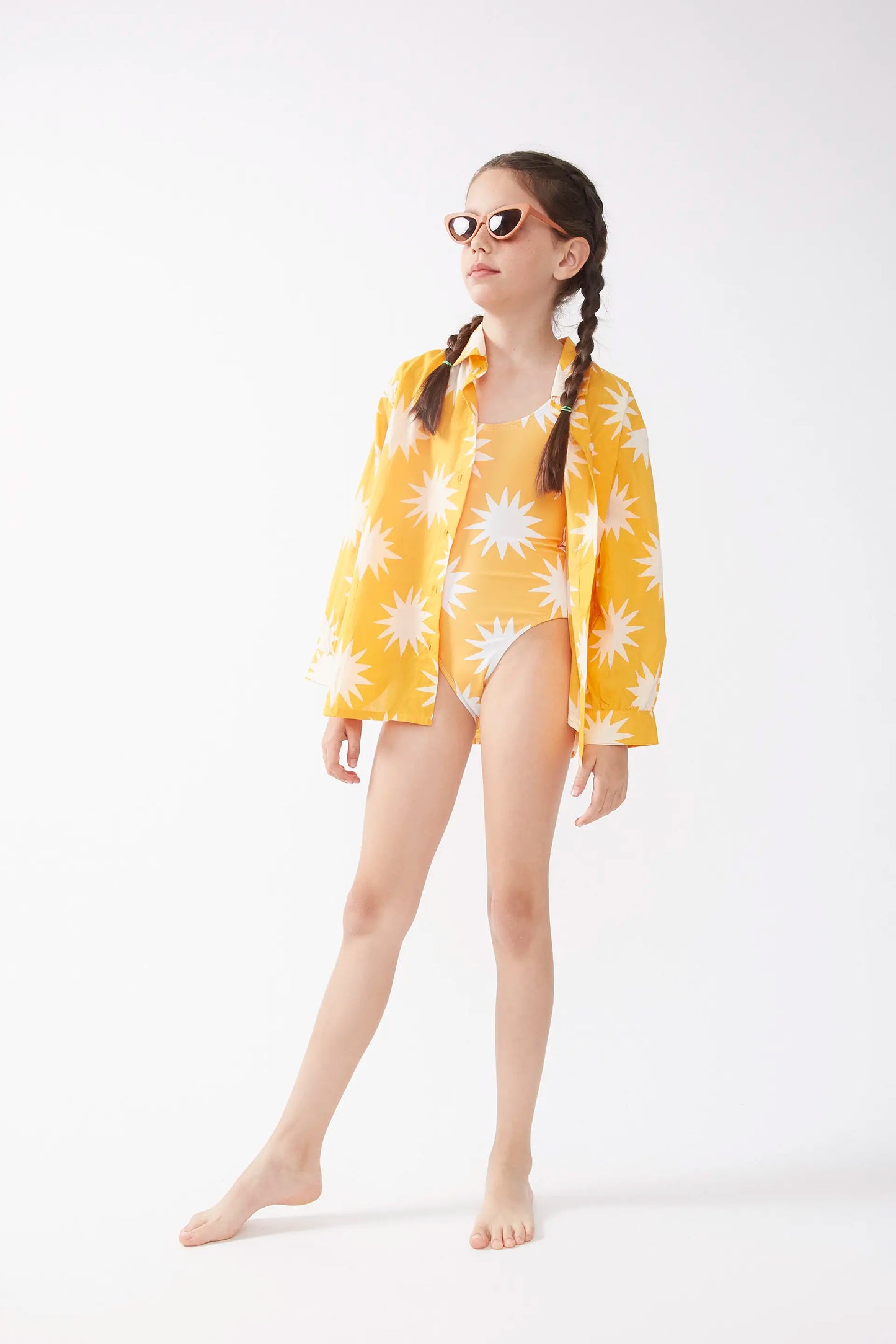 Unisex Big Sun print shirt