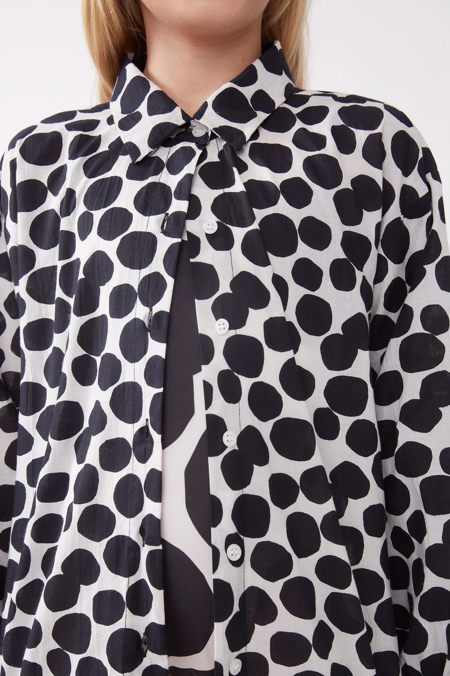 Unisex Terrazzo print shirt