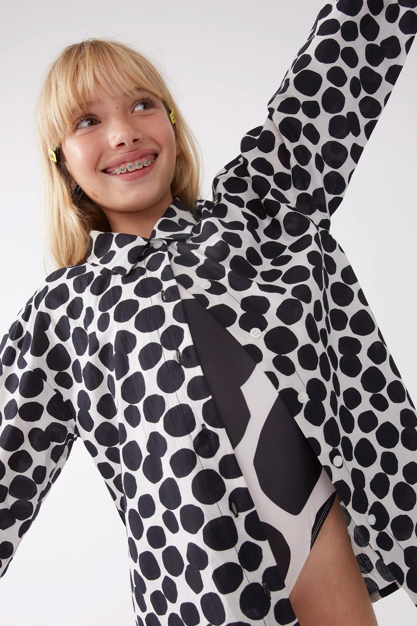 Unisex Terrazzo print shirt