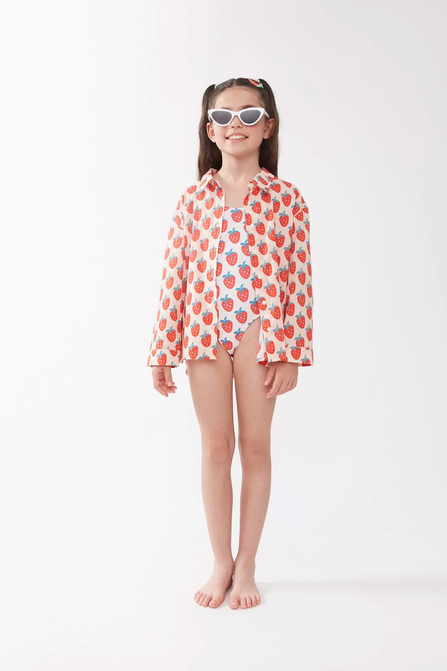 Maglietta unisex con stampa Strawberry Beach