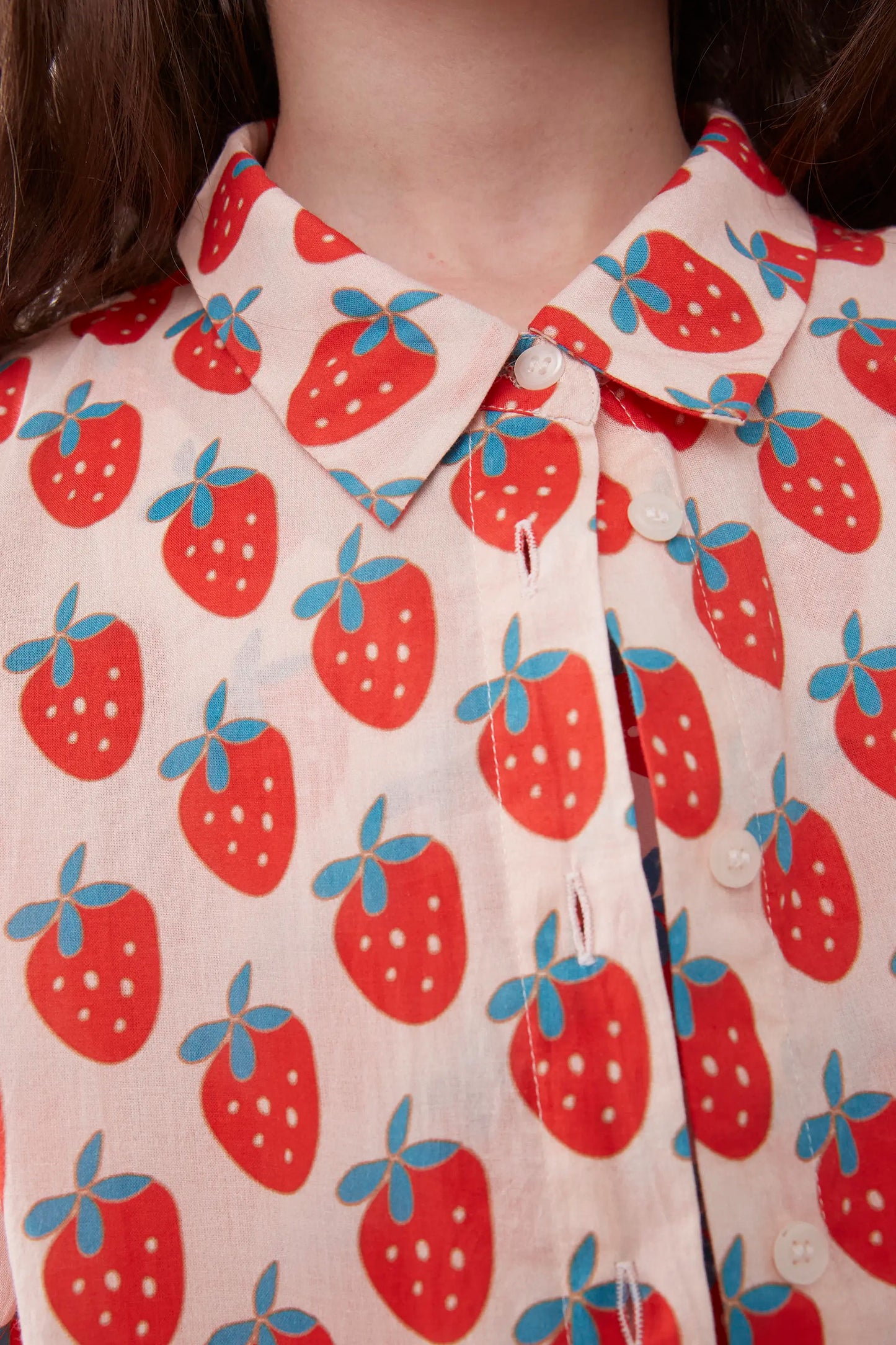 Maglietta unisex con stampa Strawberry Beach