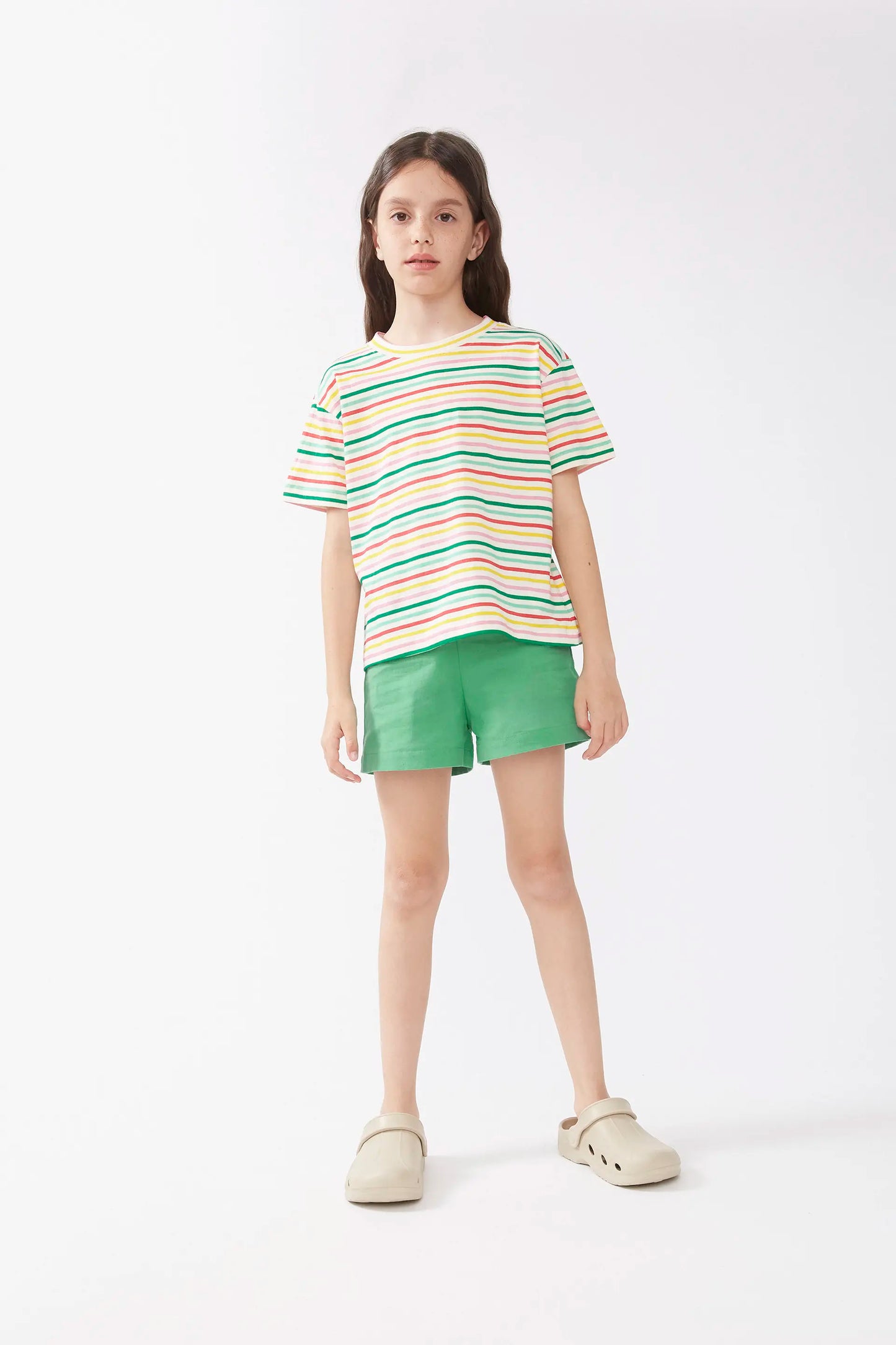Camiseta unisex rayas multicolor