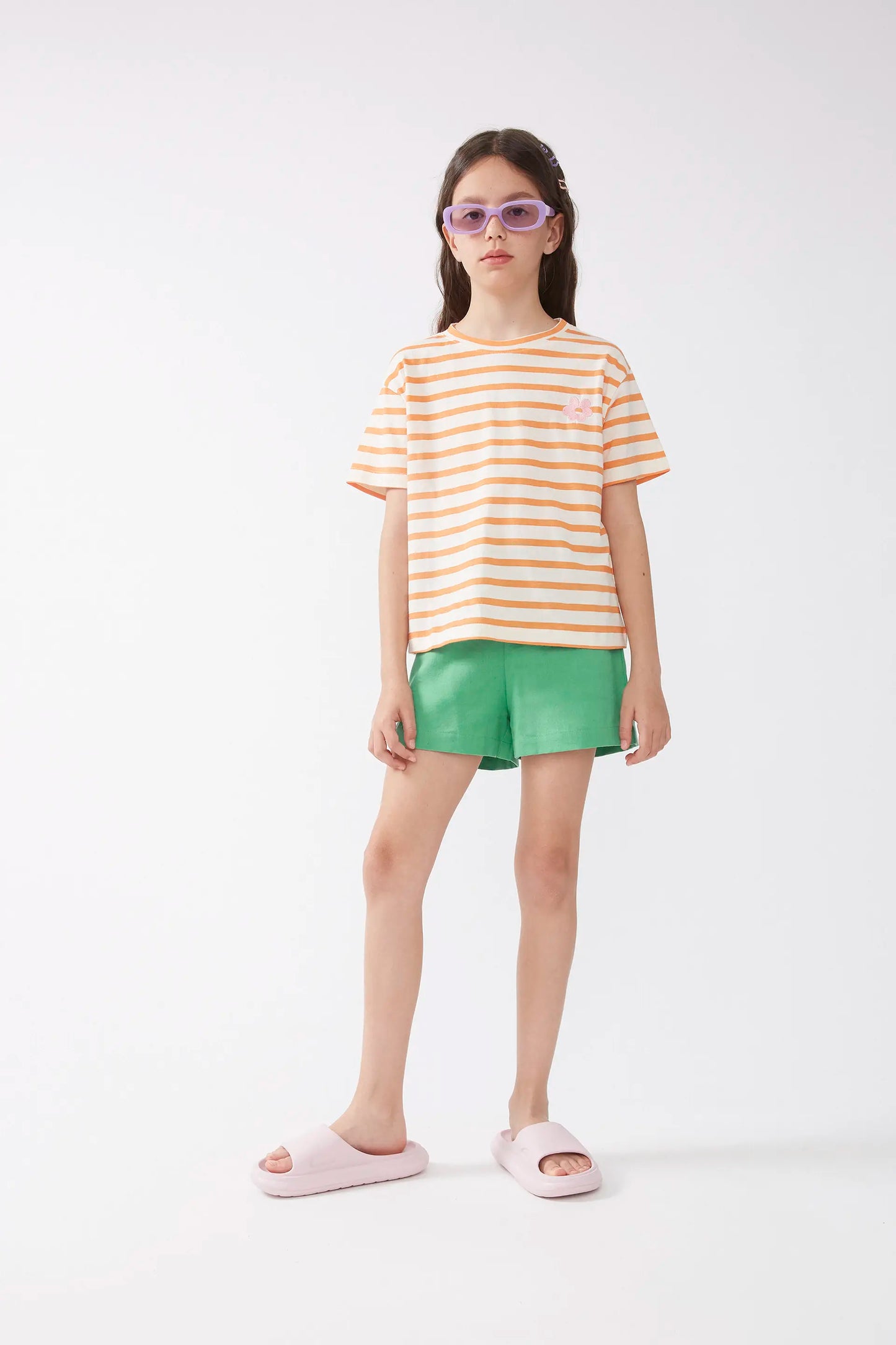 Camiseta unisex rayas multicolor