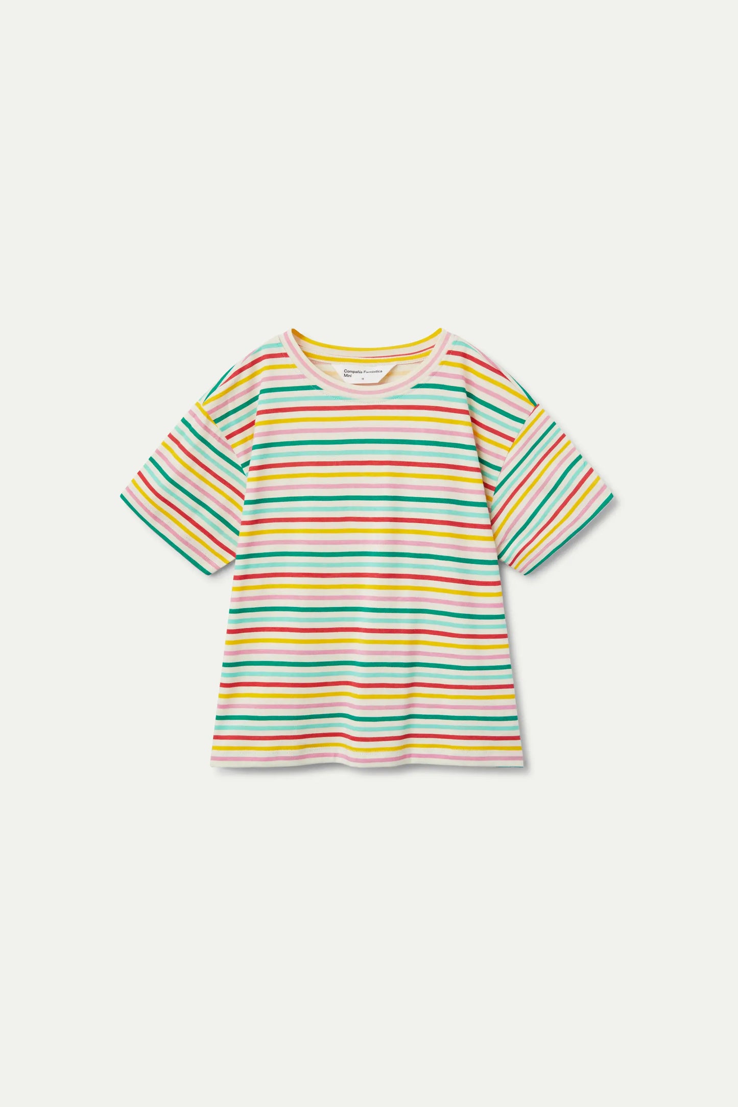 Camiseta unisex rayas multicolor