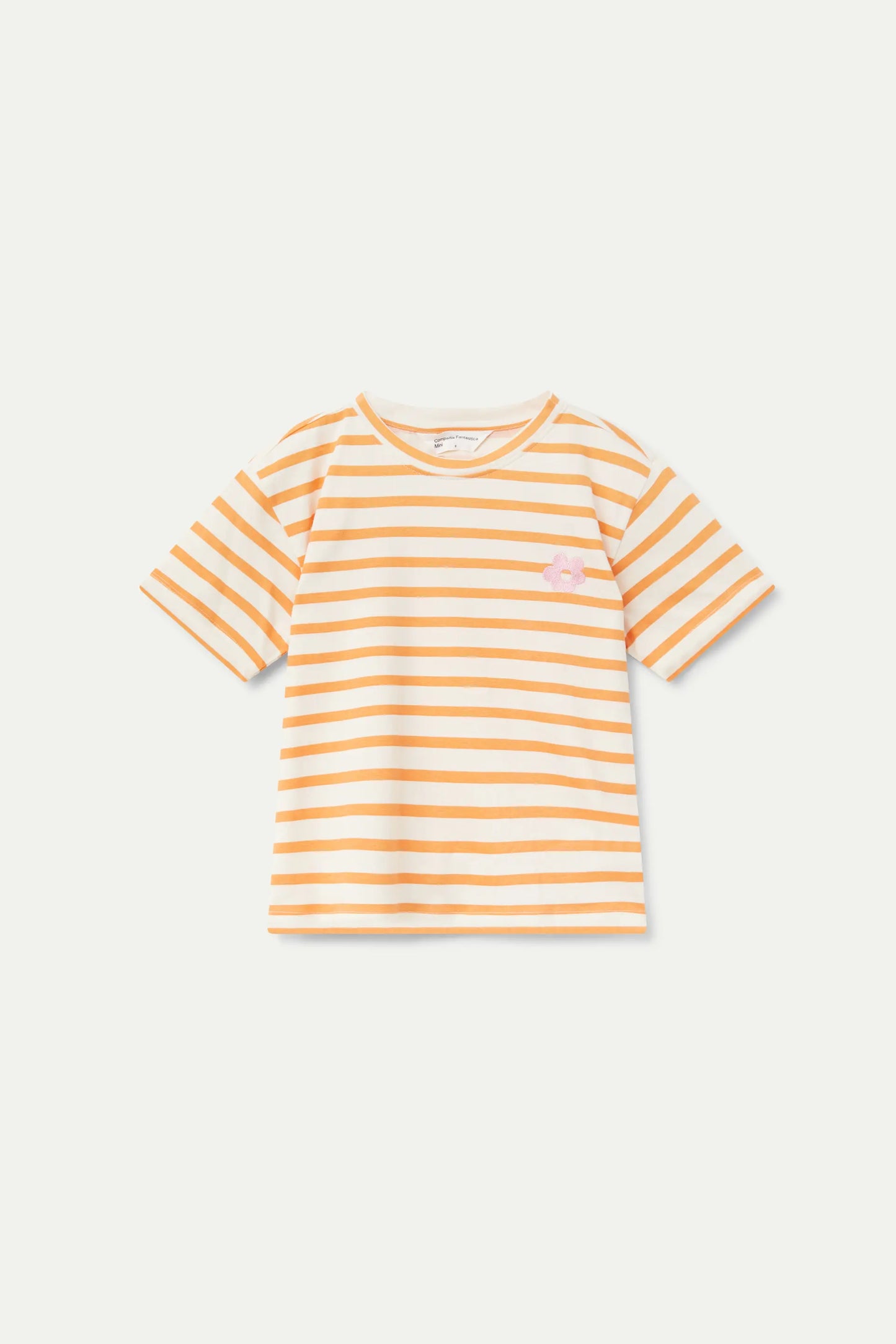 Camiseta unisex rayas naranjas