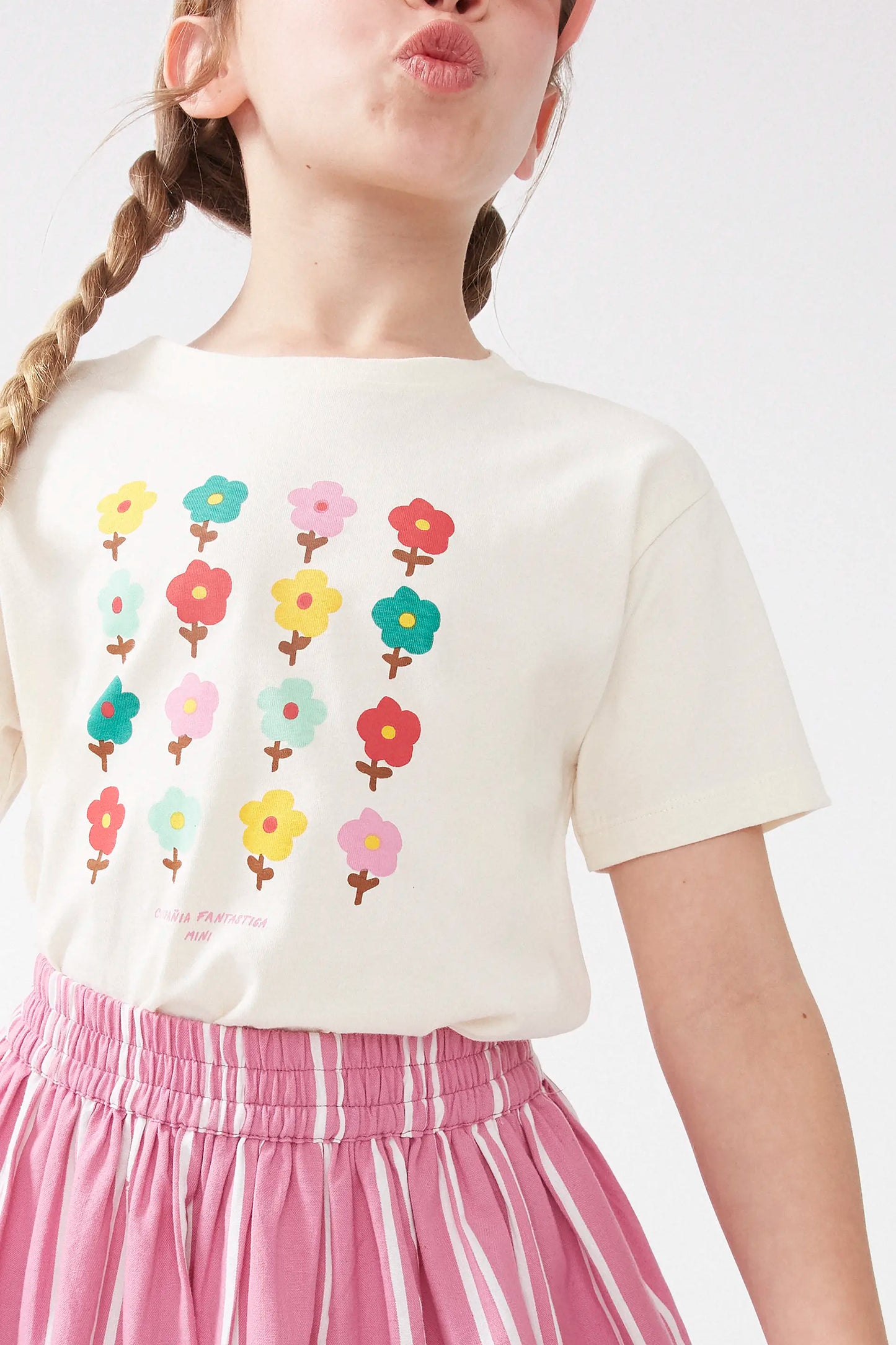 Camiseta unisex print floral