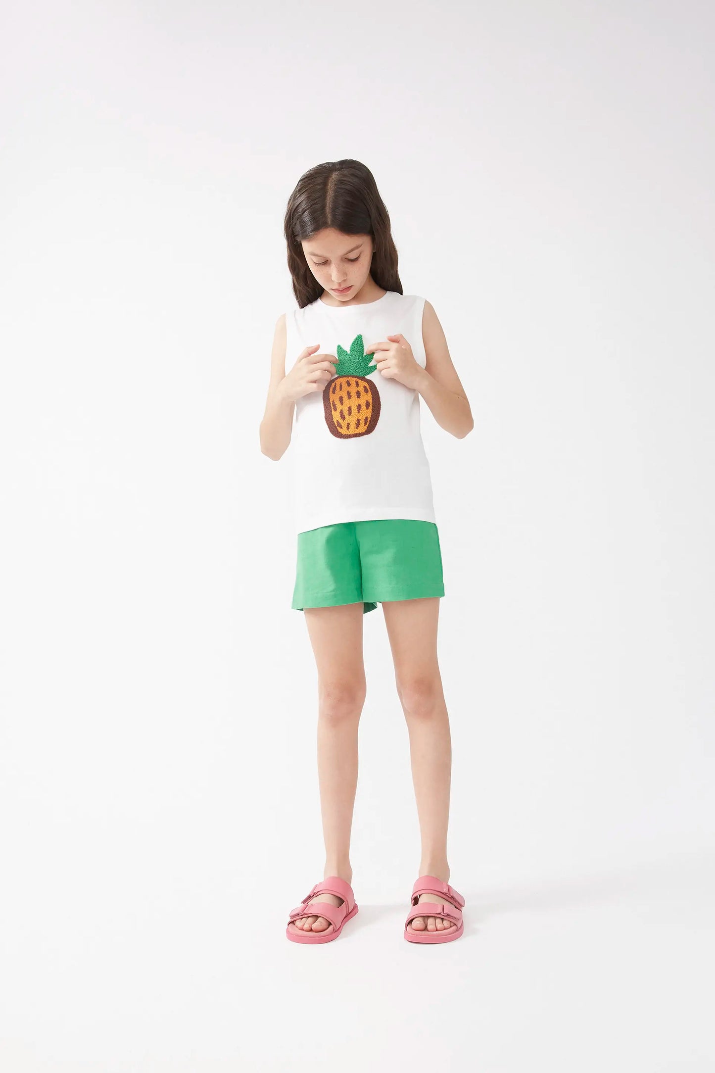 Unisex pineapple print t-shirt