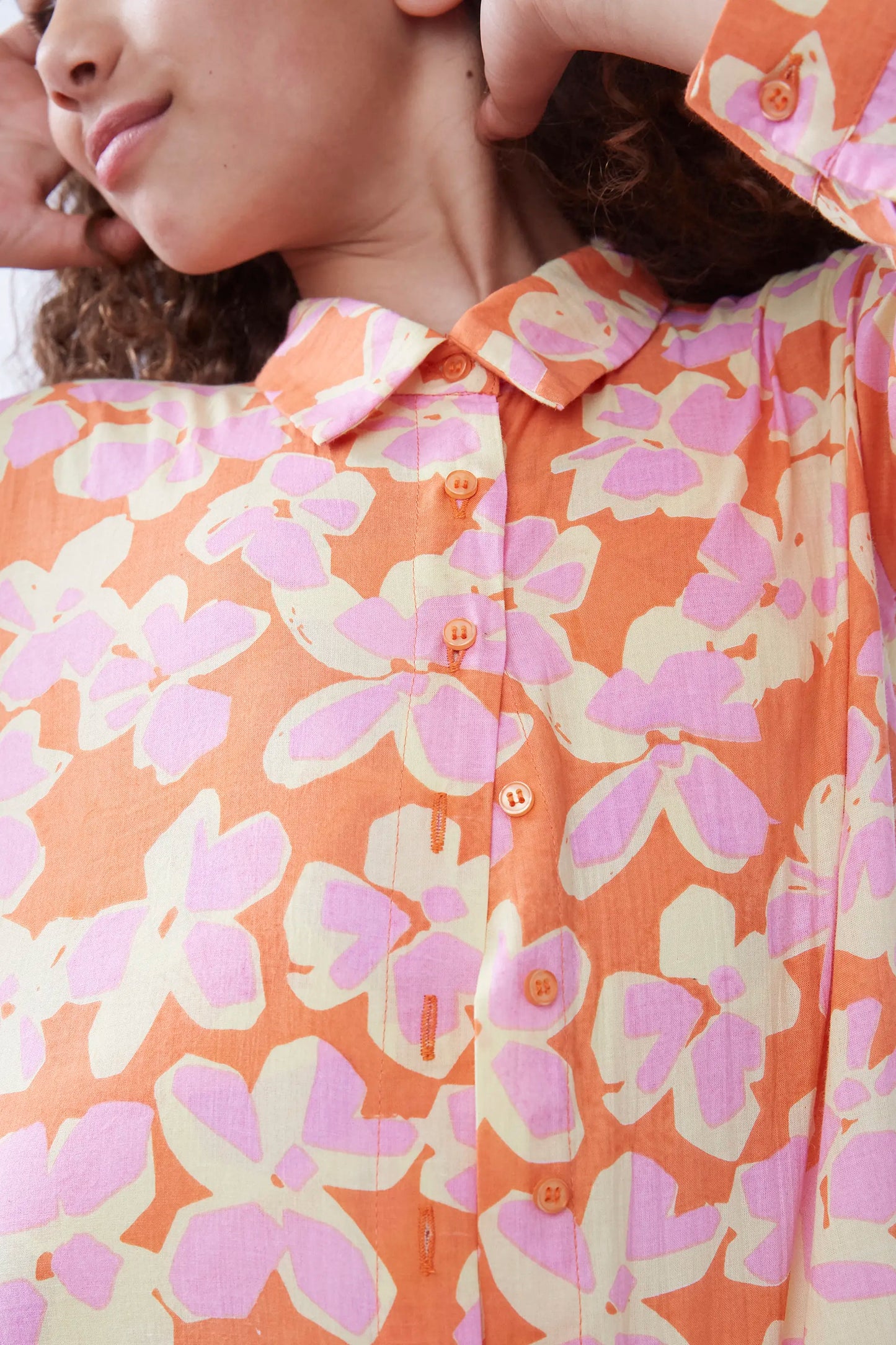 Camisa unisex estampado Rubra Orange