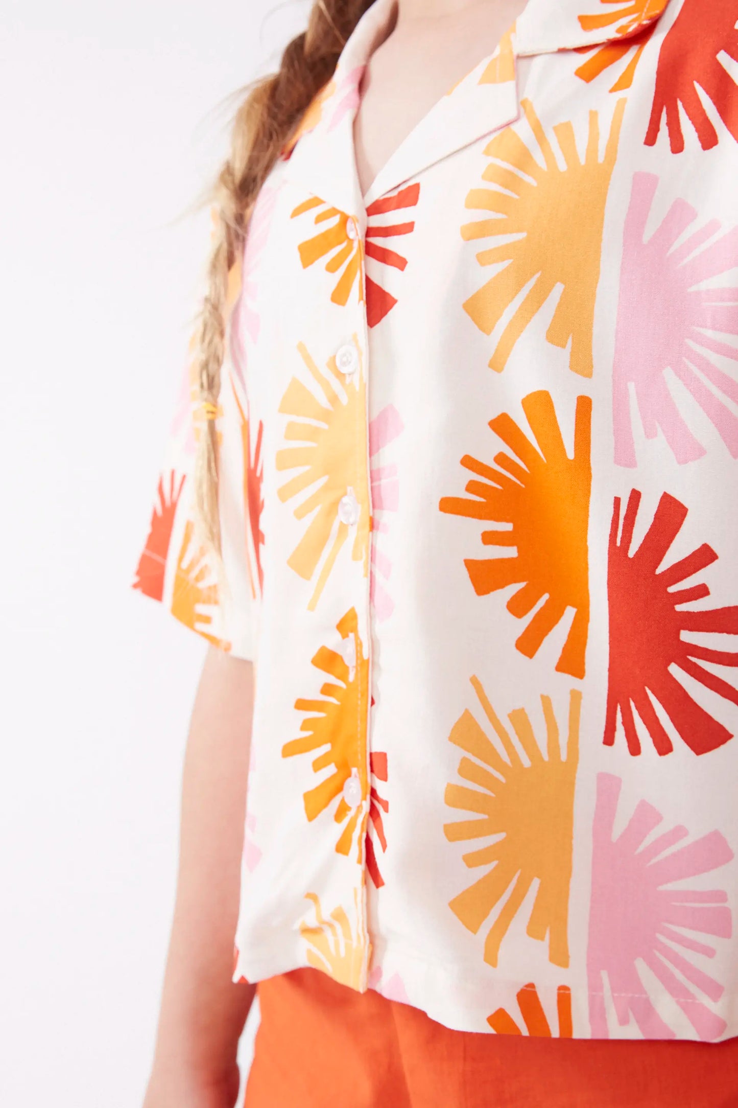 Solei print girl's shirt