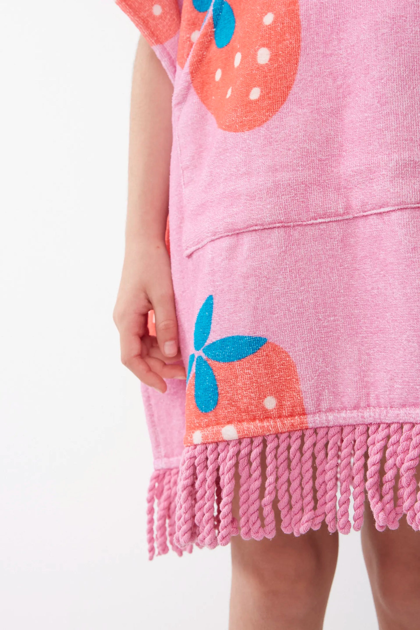Poncho unisex estampado Strawberry Beach