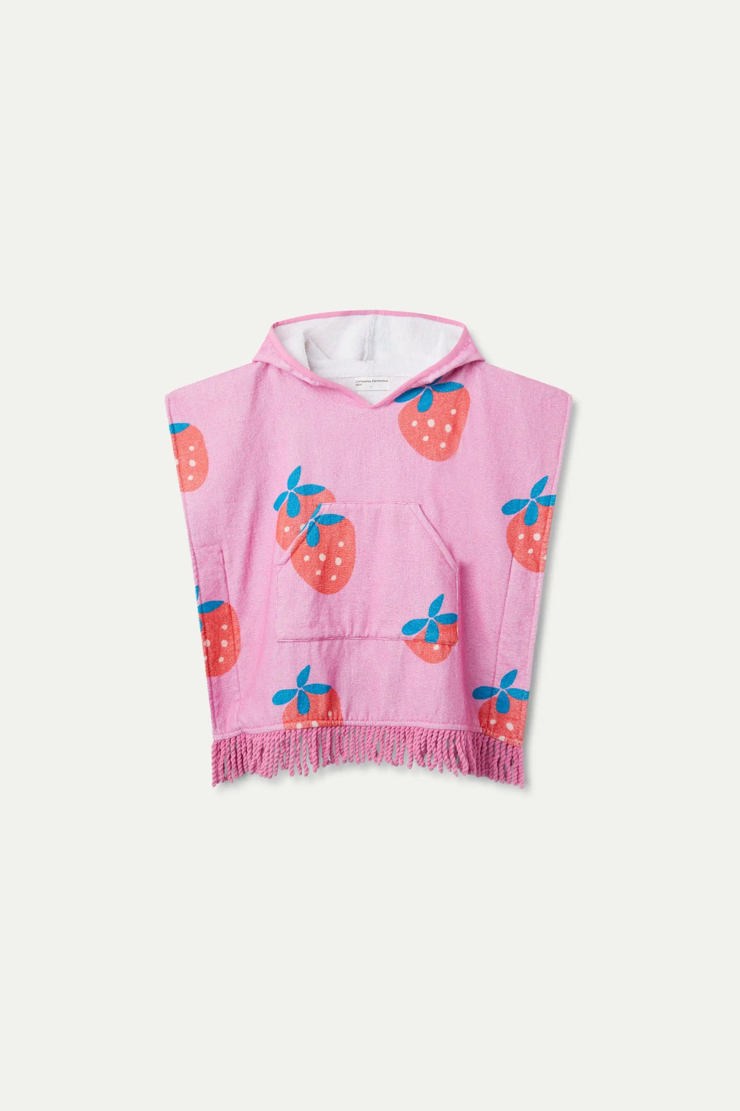 Poncho unisex estampado Strawberry Beach