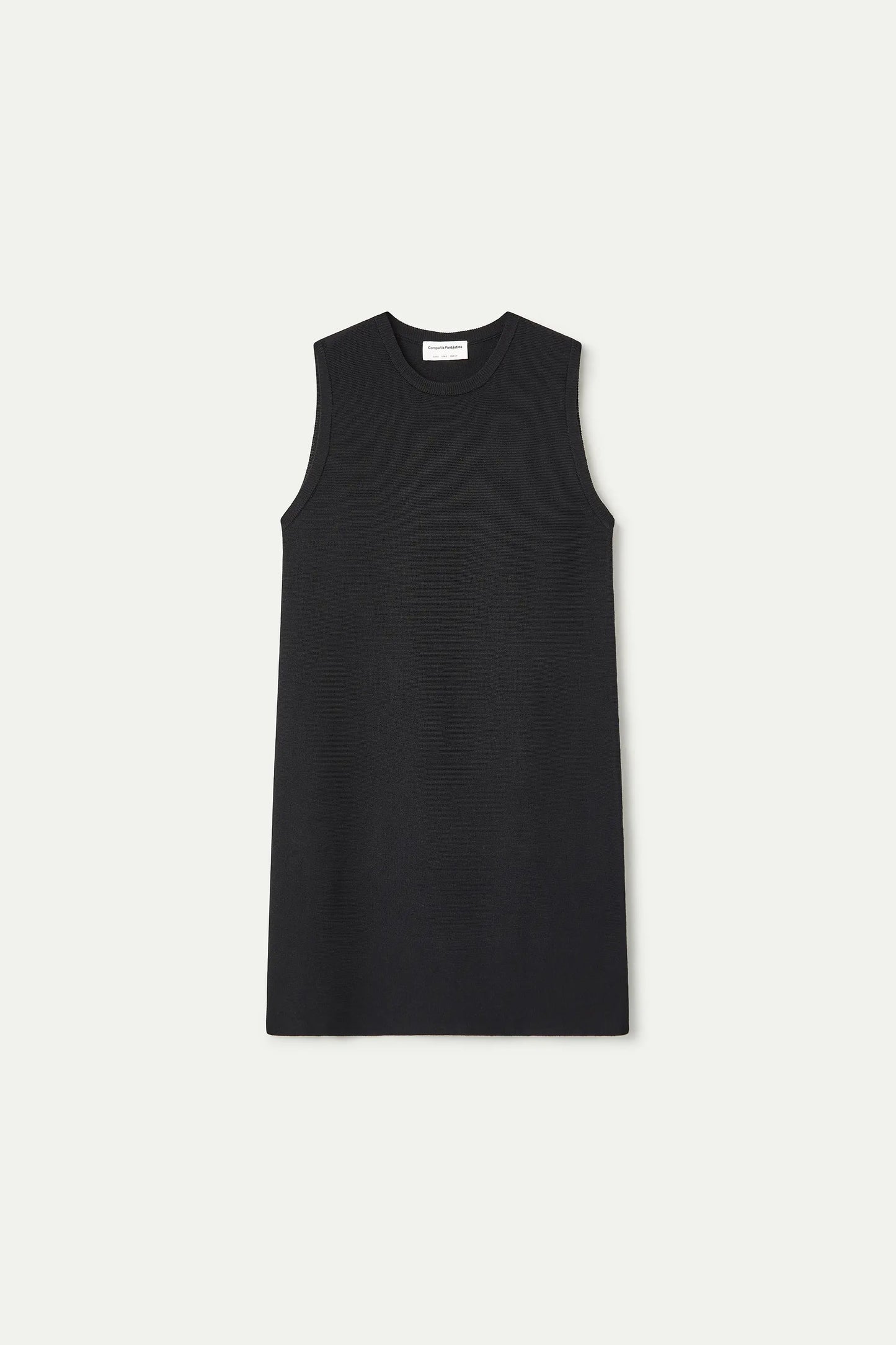 Abito corto in maglia nera