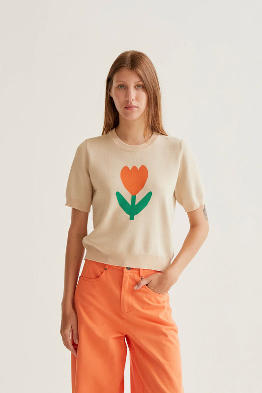 Jersey punto con estampado Tulip Big