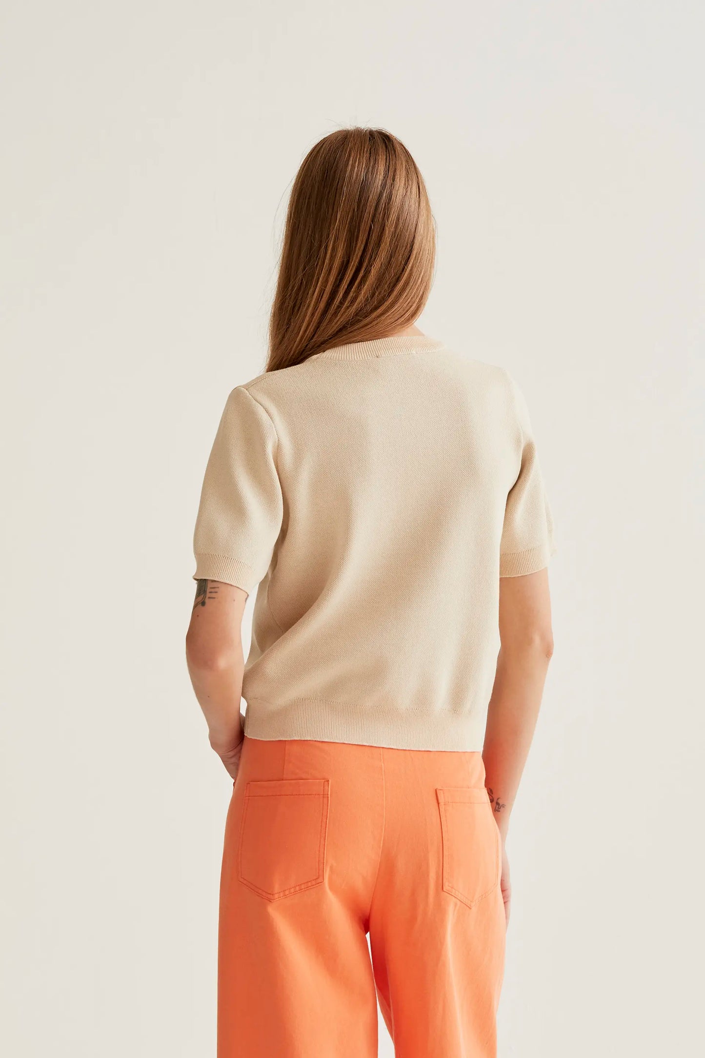 Tulip Big print knit sweater