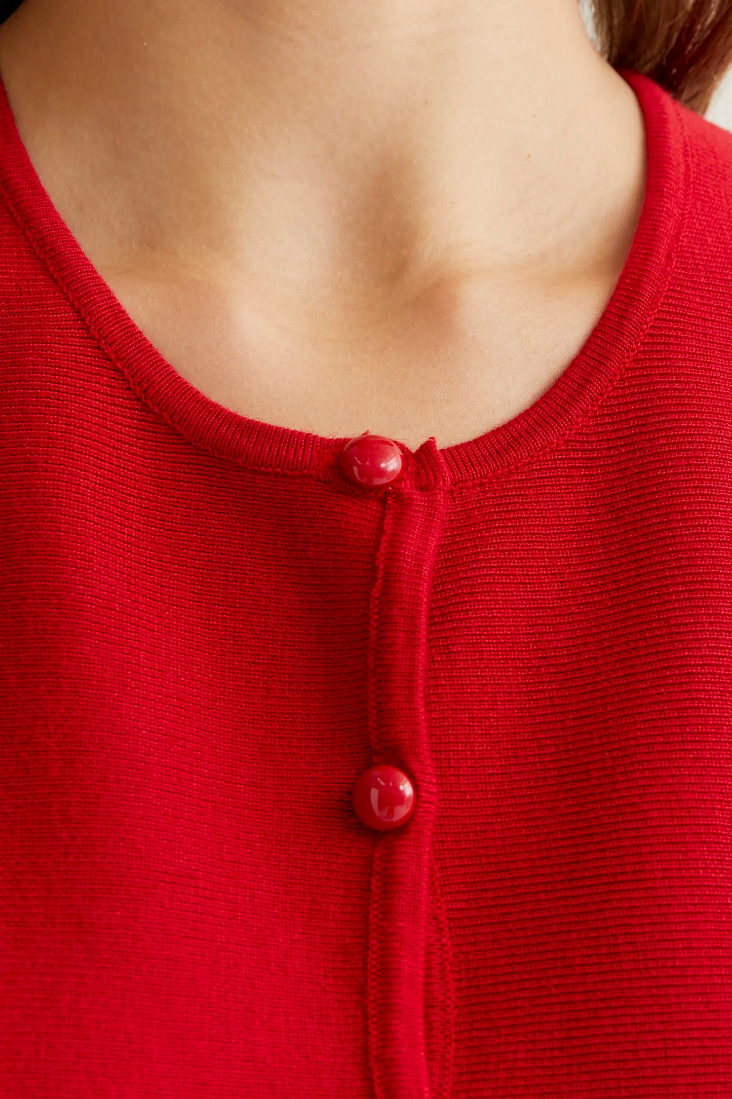 Canotta in maglia rossa