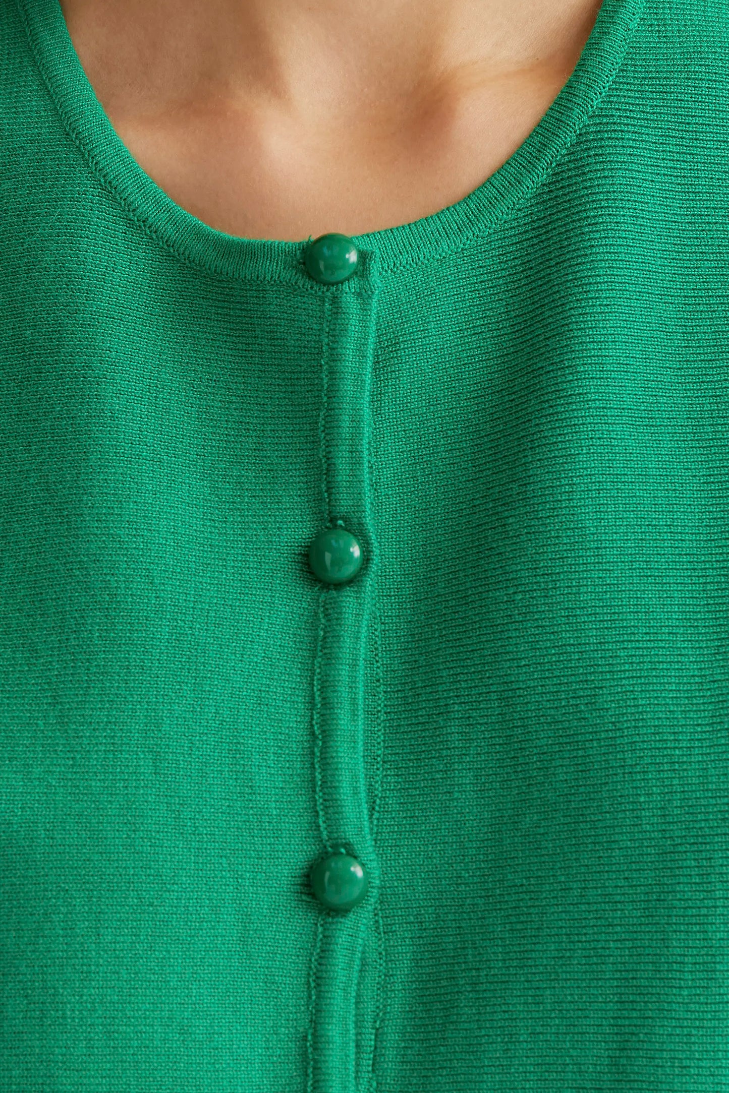 Canotta in maglia verde
