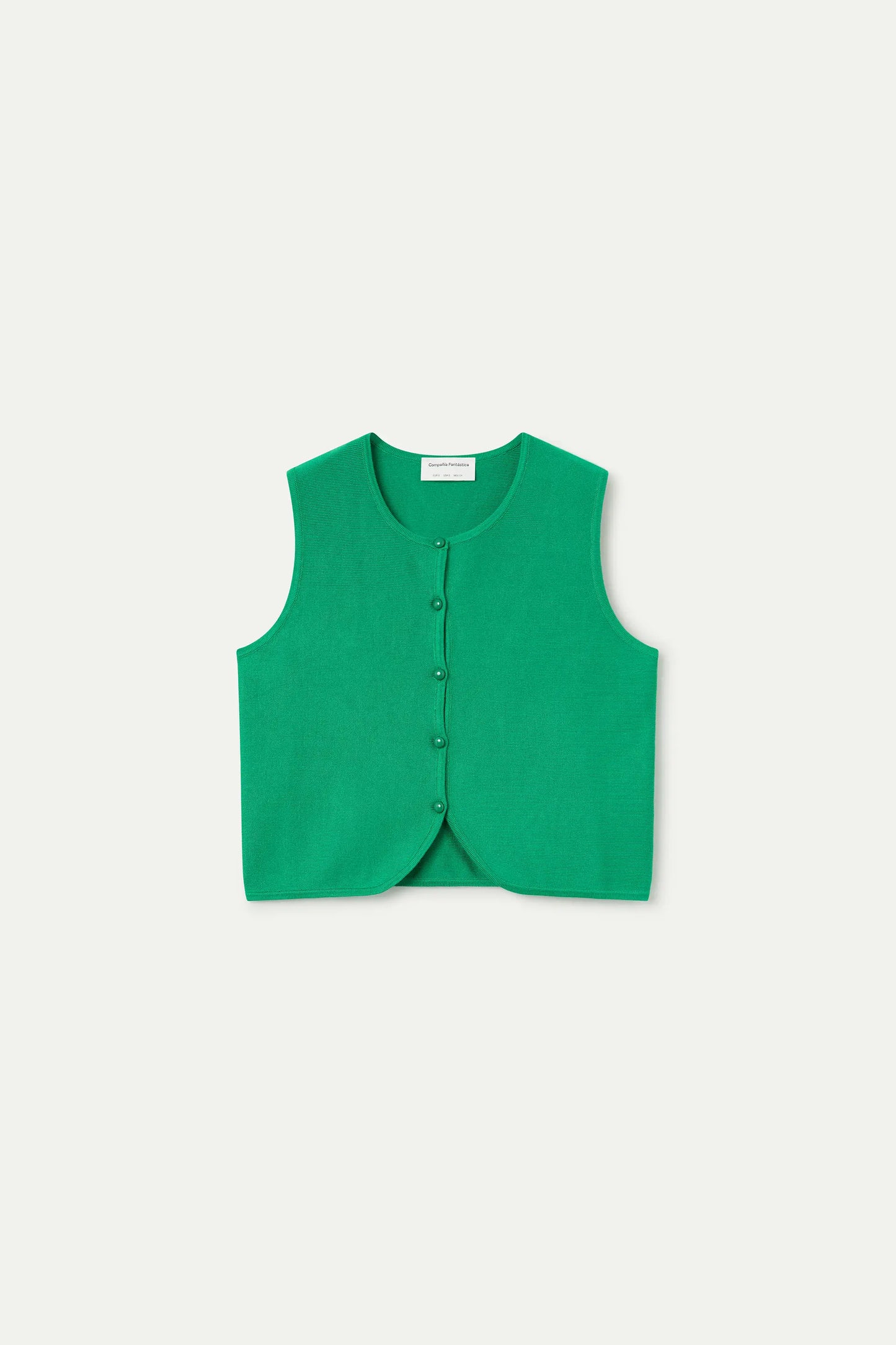 Canotta in maglia verde