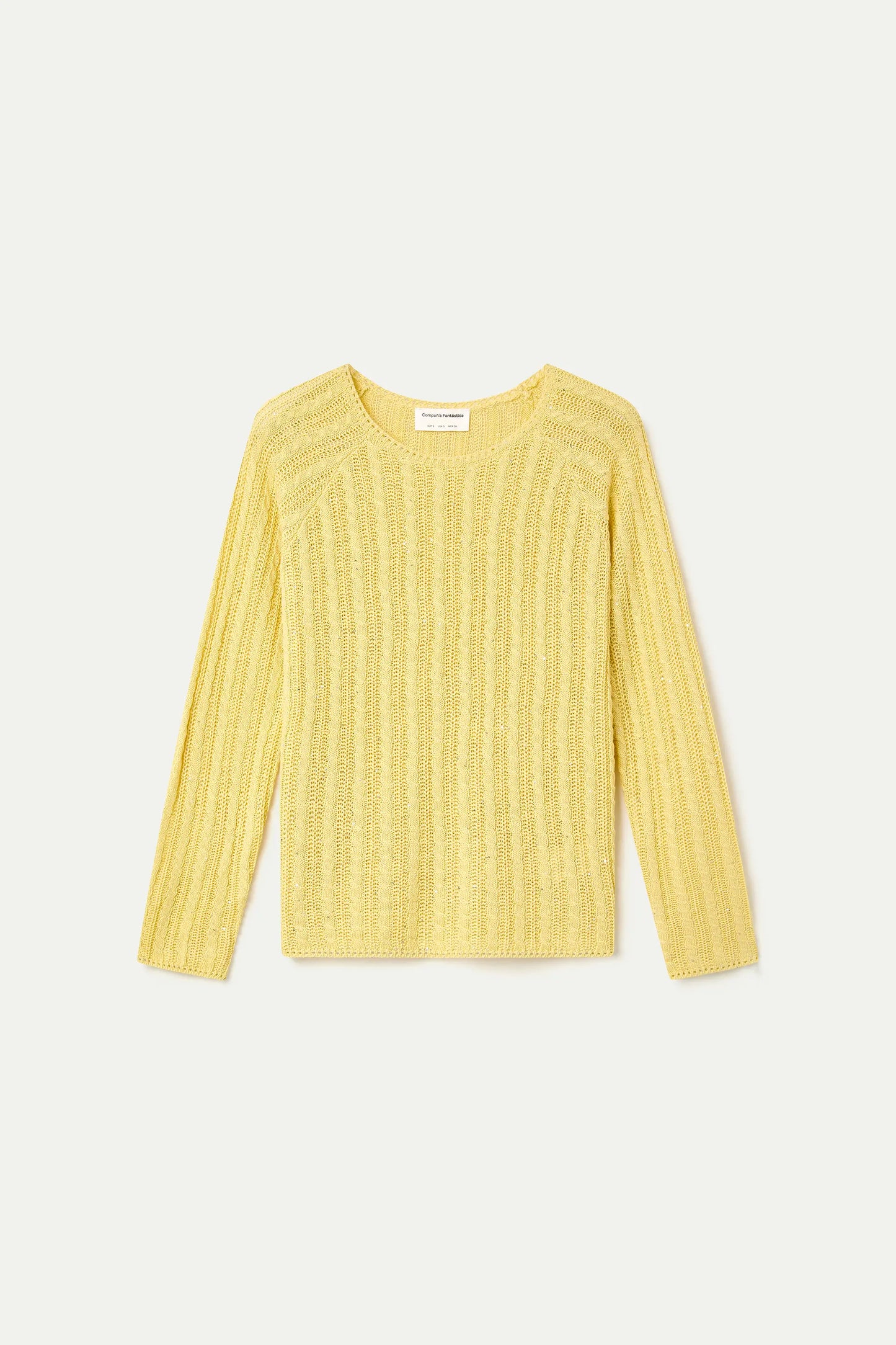 Jersey punto encadenado amarillo