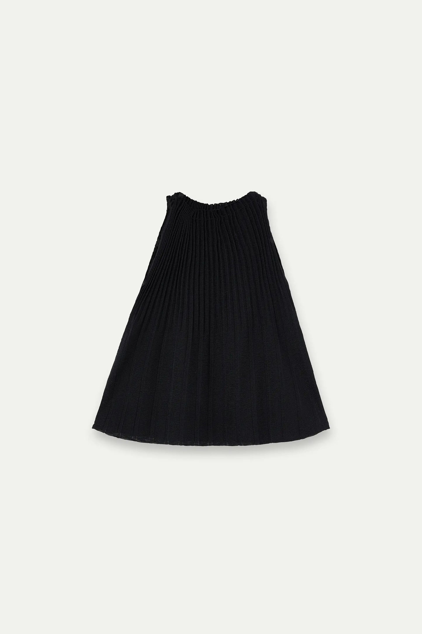 Top nero plissettato
