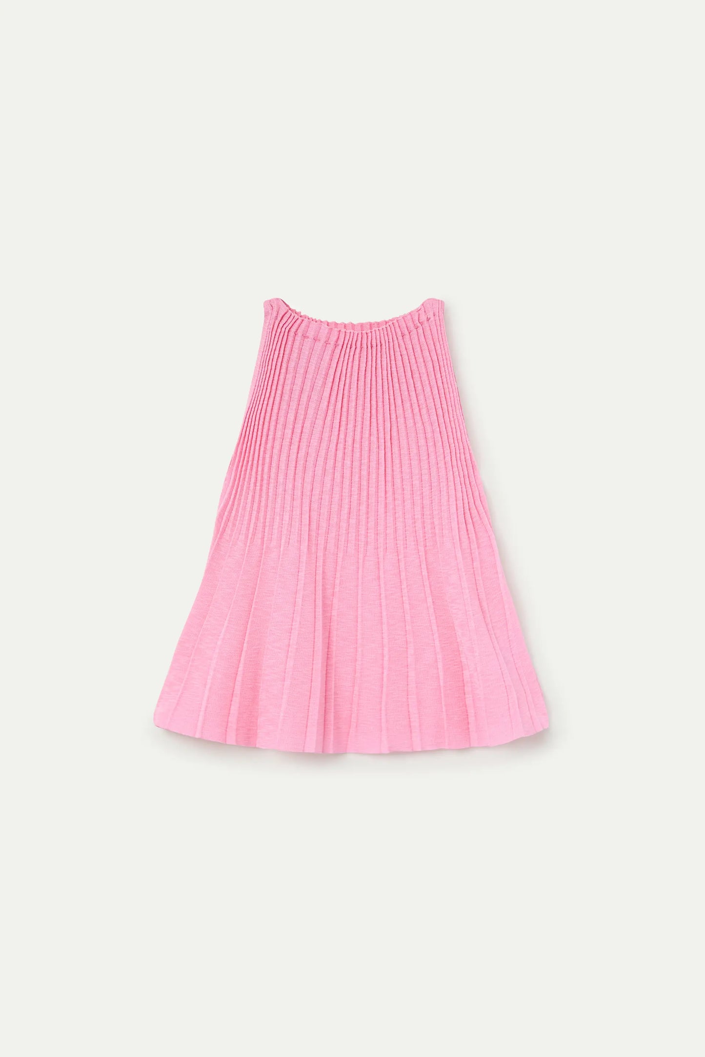 Top plissettato rosa