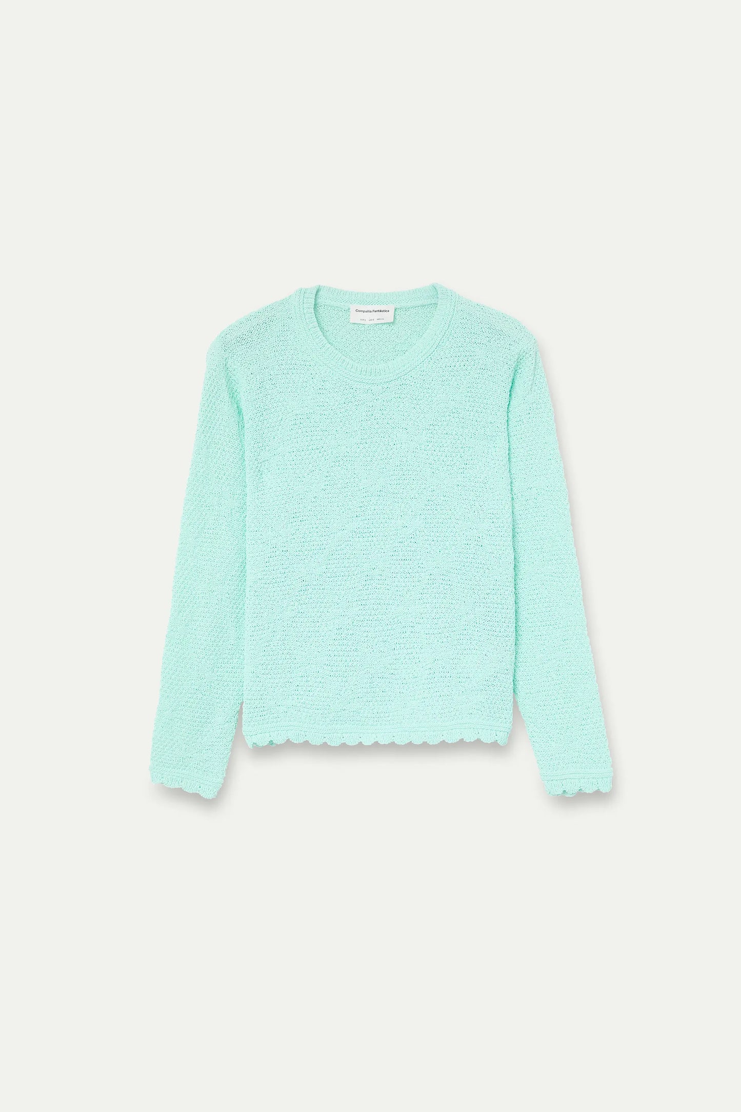 Light green textured jumper