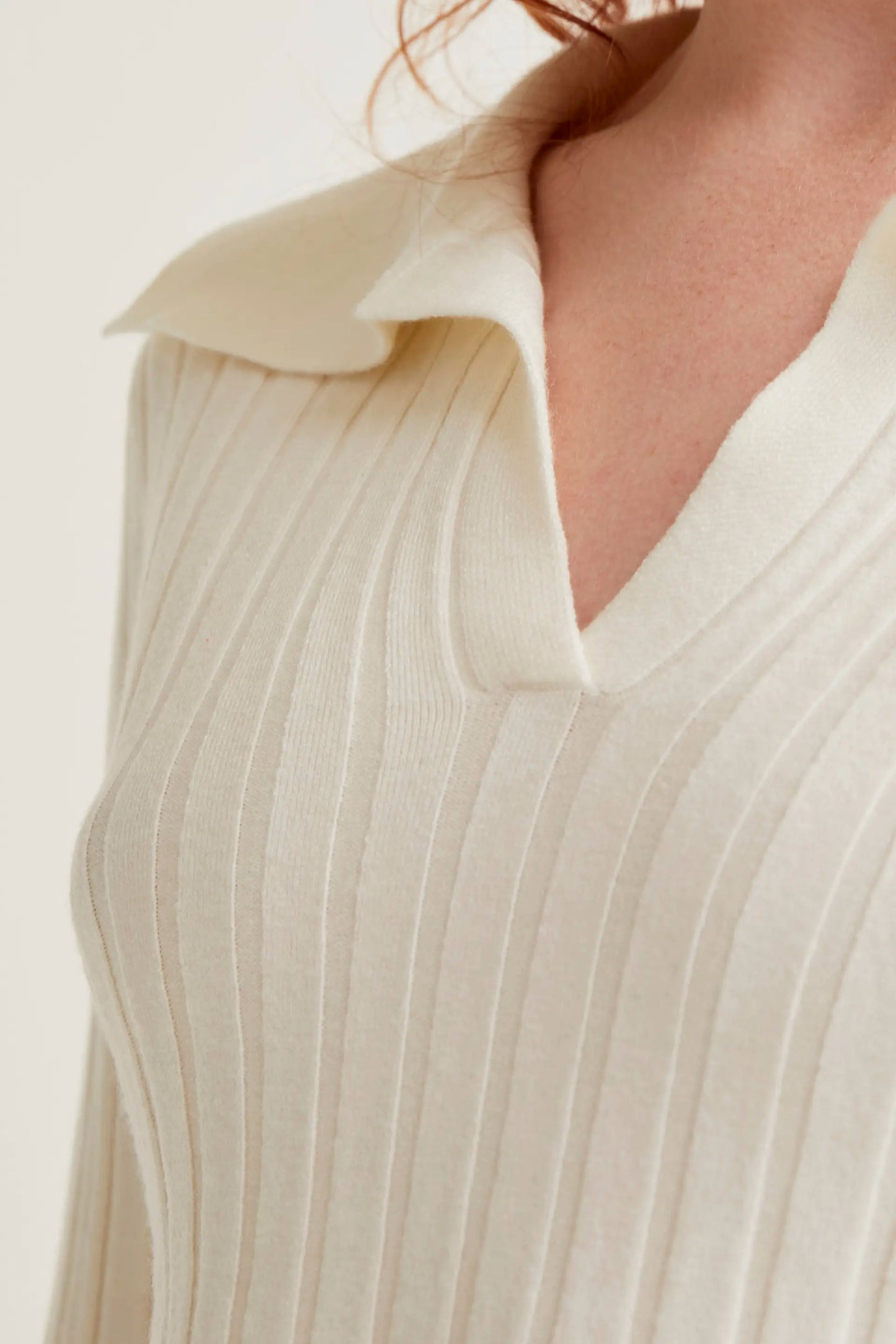 Off-white knit sweater