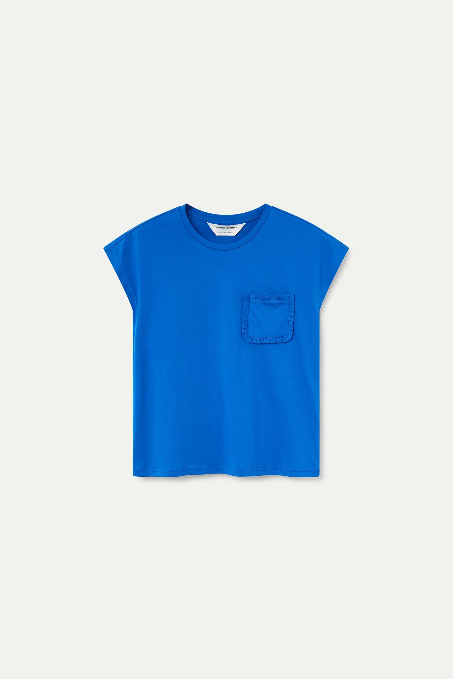 Basic 100% cotton blue t-shirt