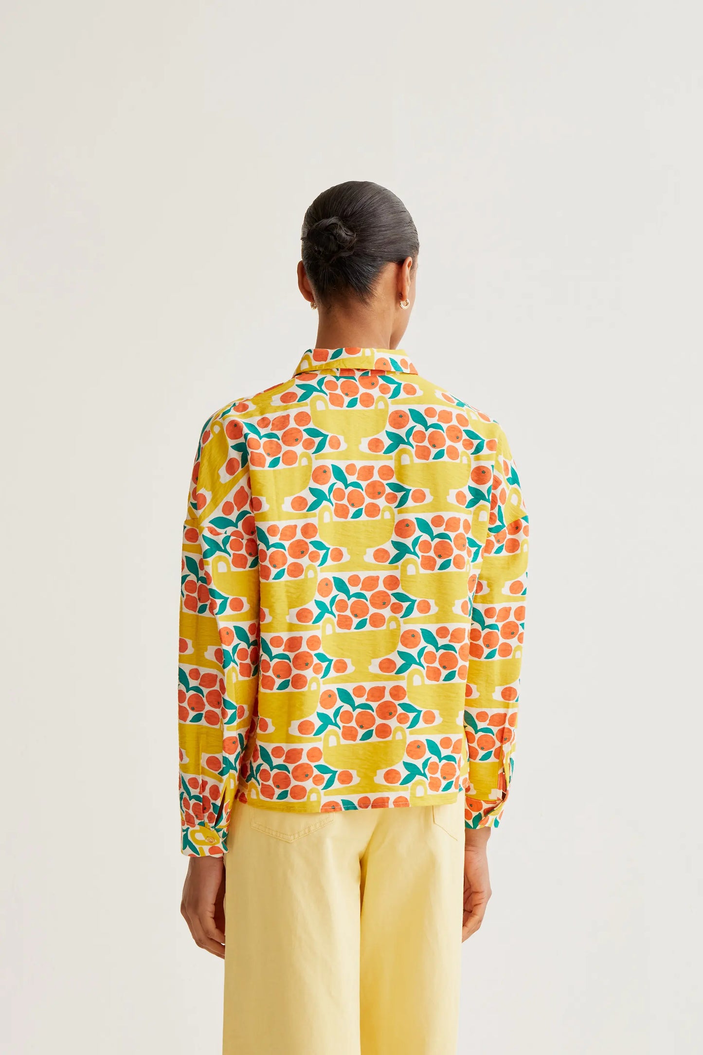 Camicia con stampa di agrumi