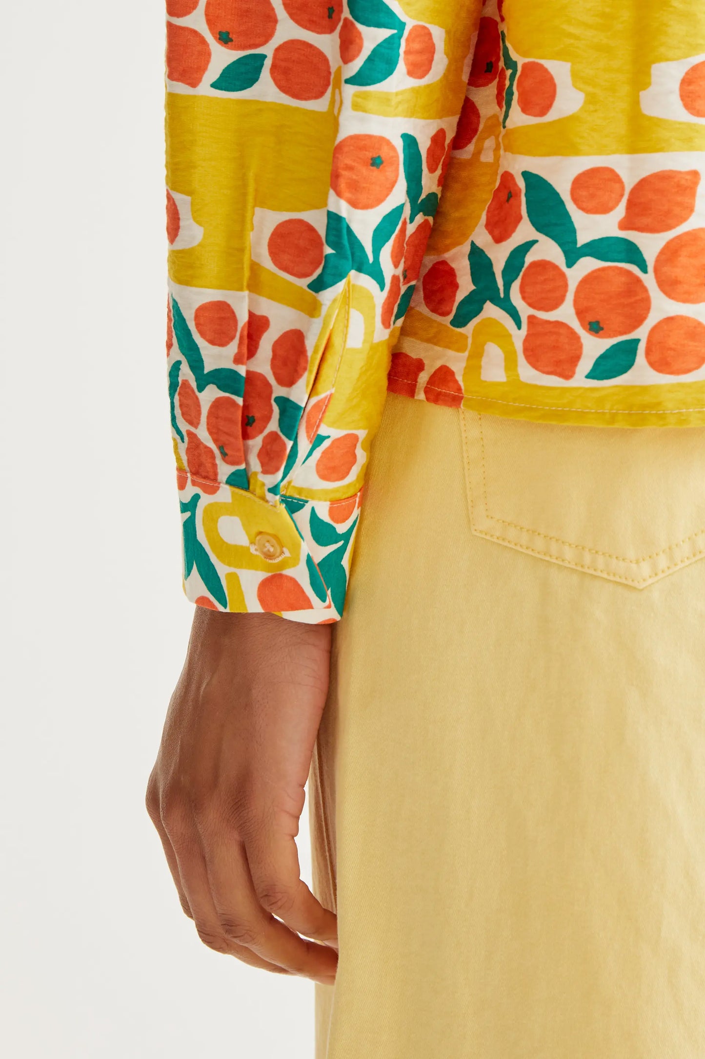 Camicia con stampa di agrumi