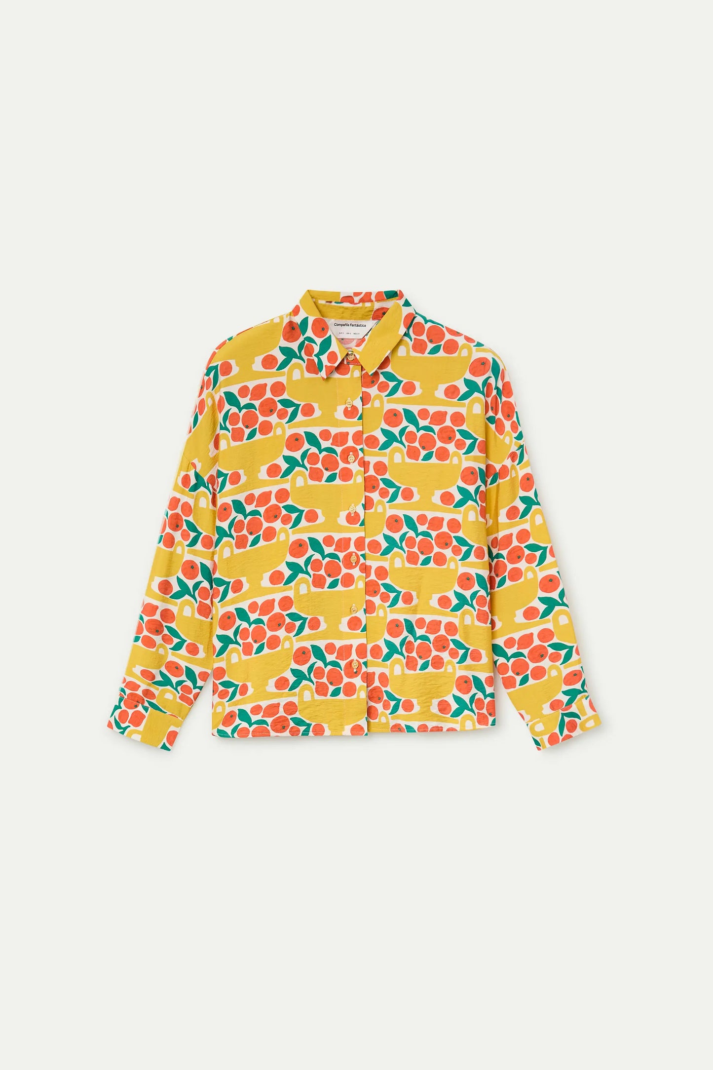 Camicia con stampa di agrumi