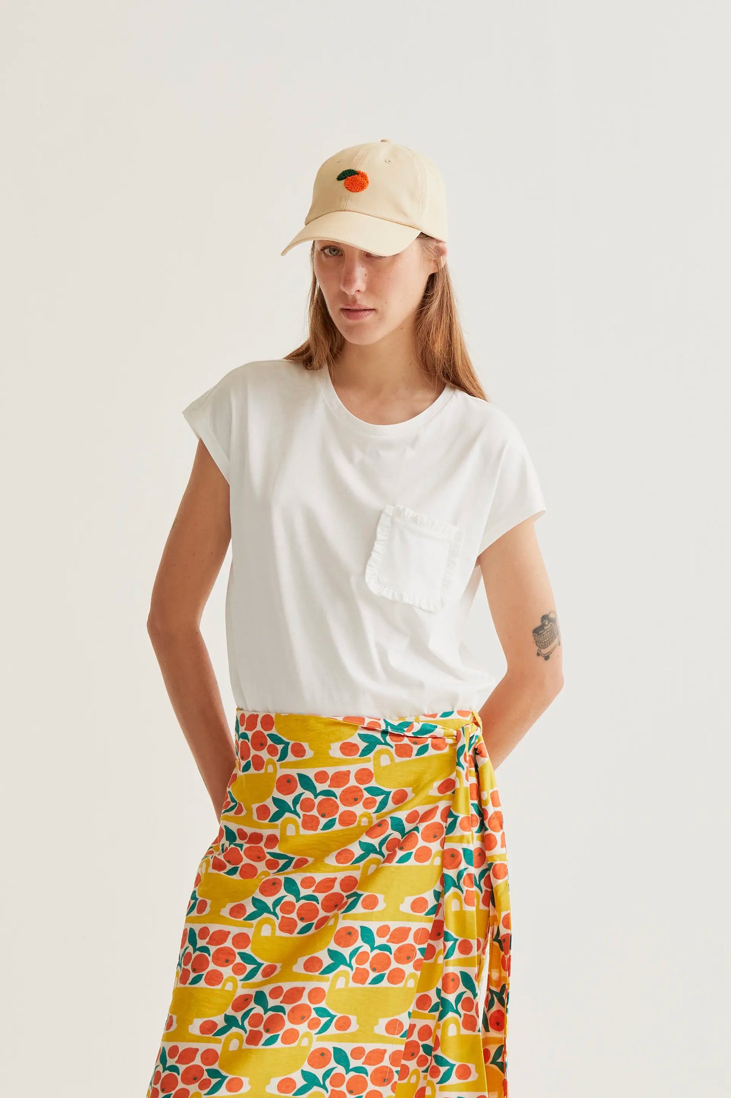 Maglietta basic, 100% cotone bianco