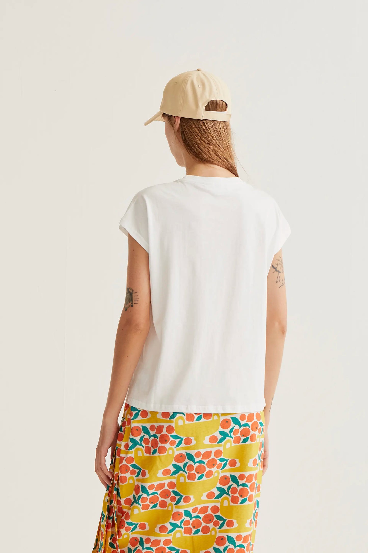 Maglietta basic, 100% cotone bianco
