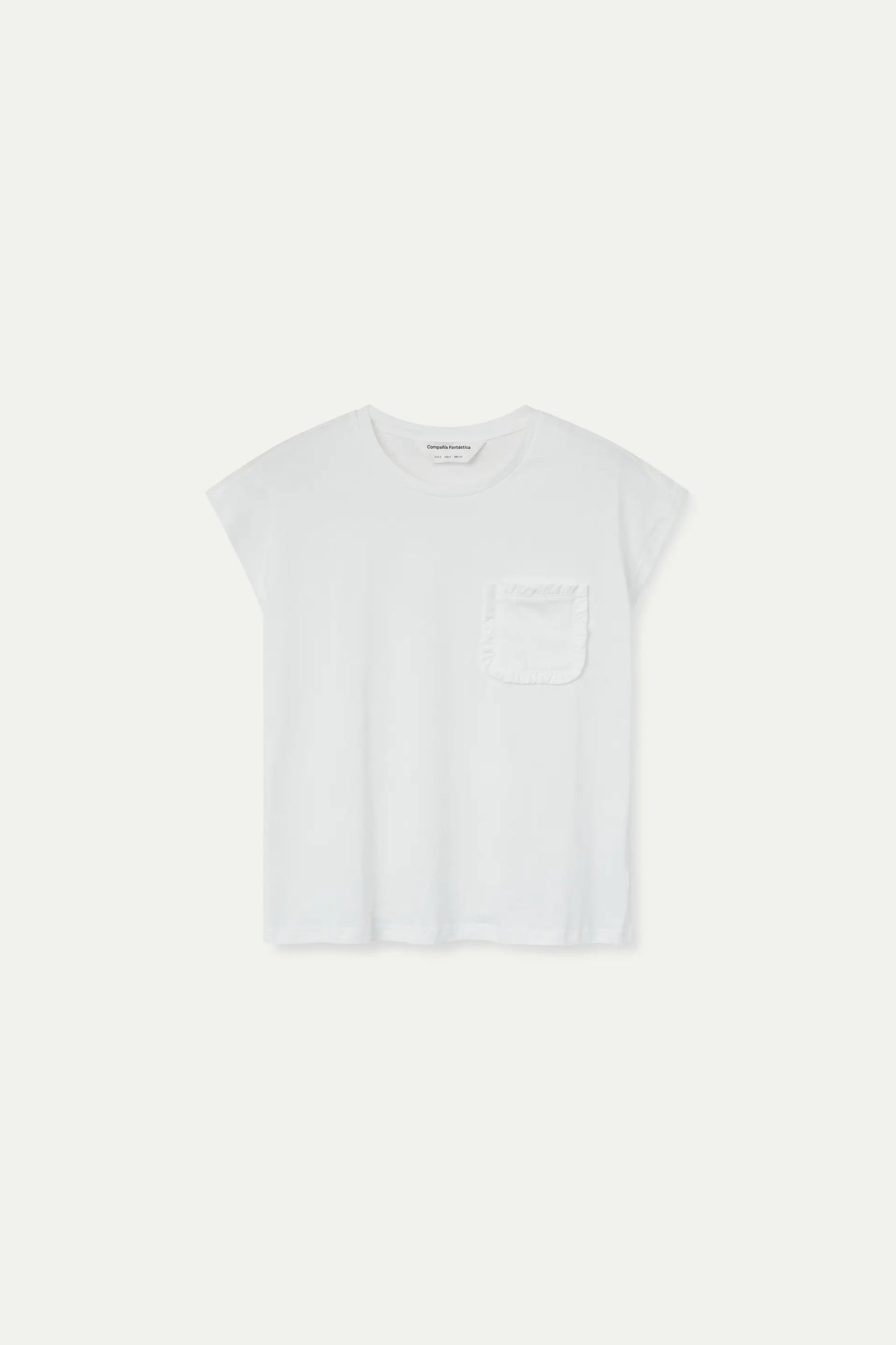Maglietta basic, 100% cotone bianco