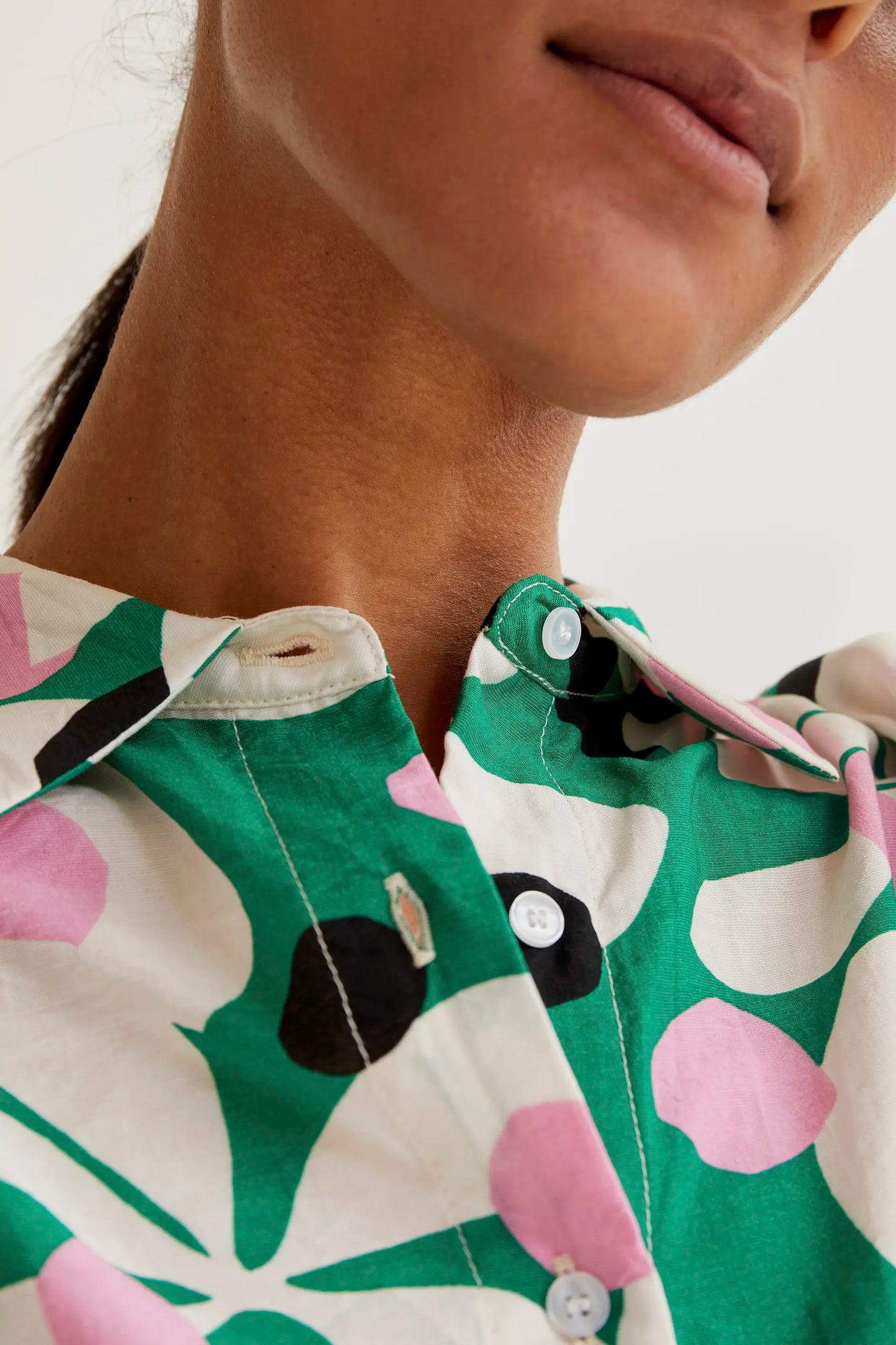 Camicia con stampa Hosta