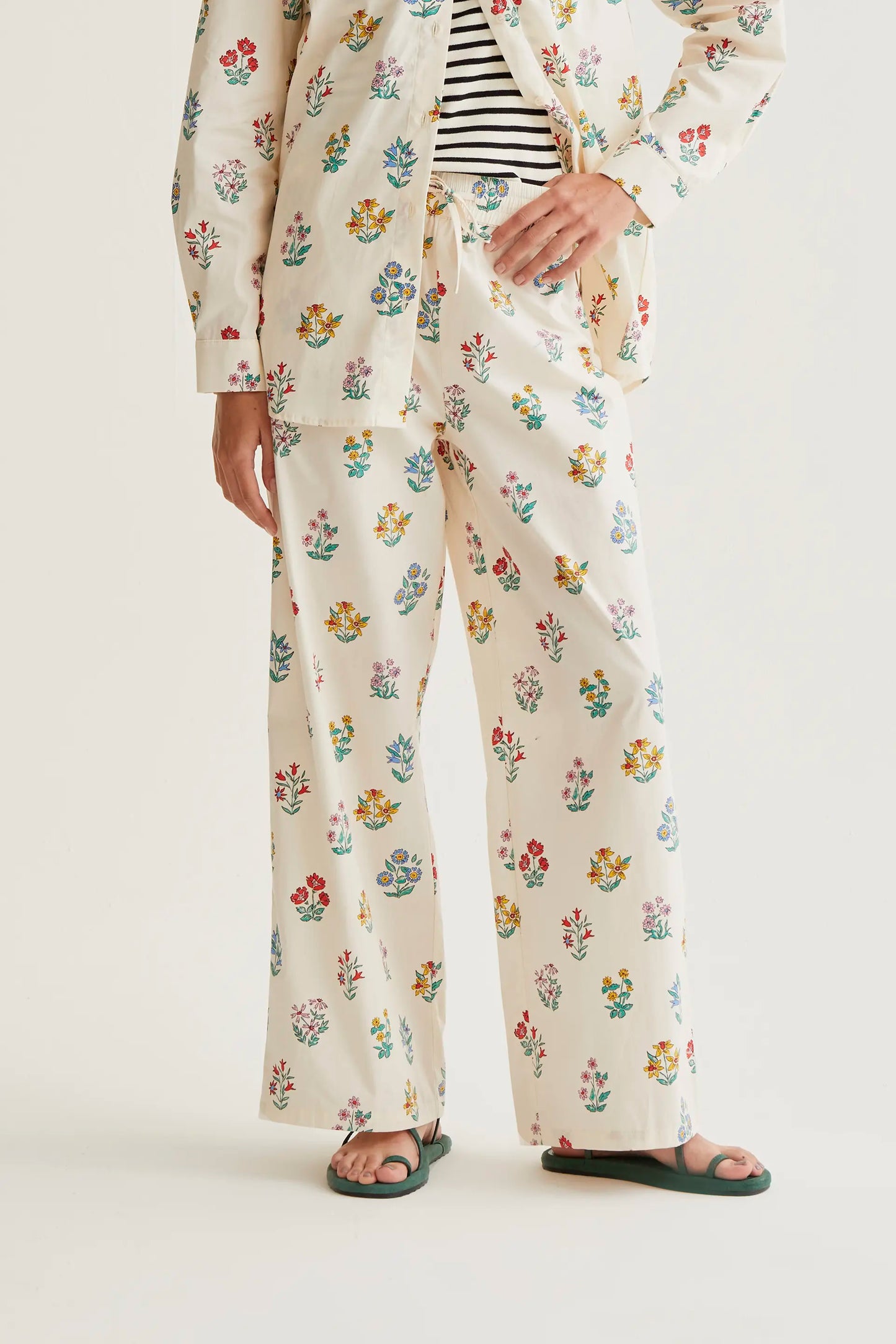 Pantaloni stampati da giardiniere