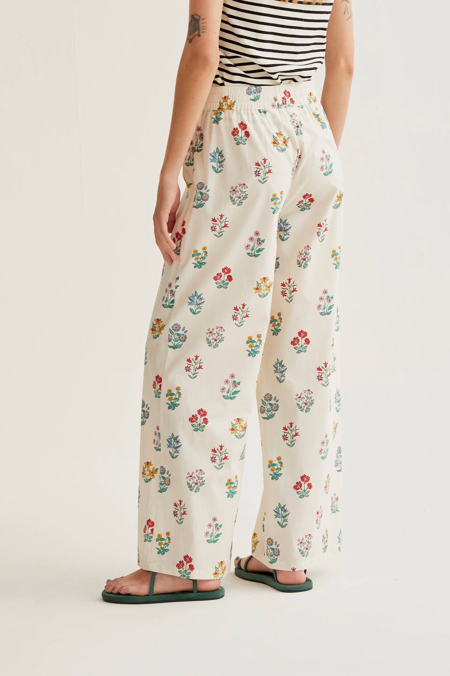 Pantaloni stampati da giardiniere