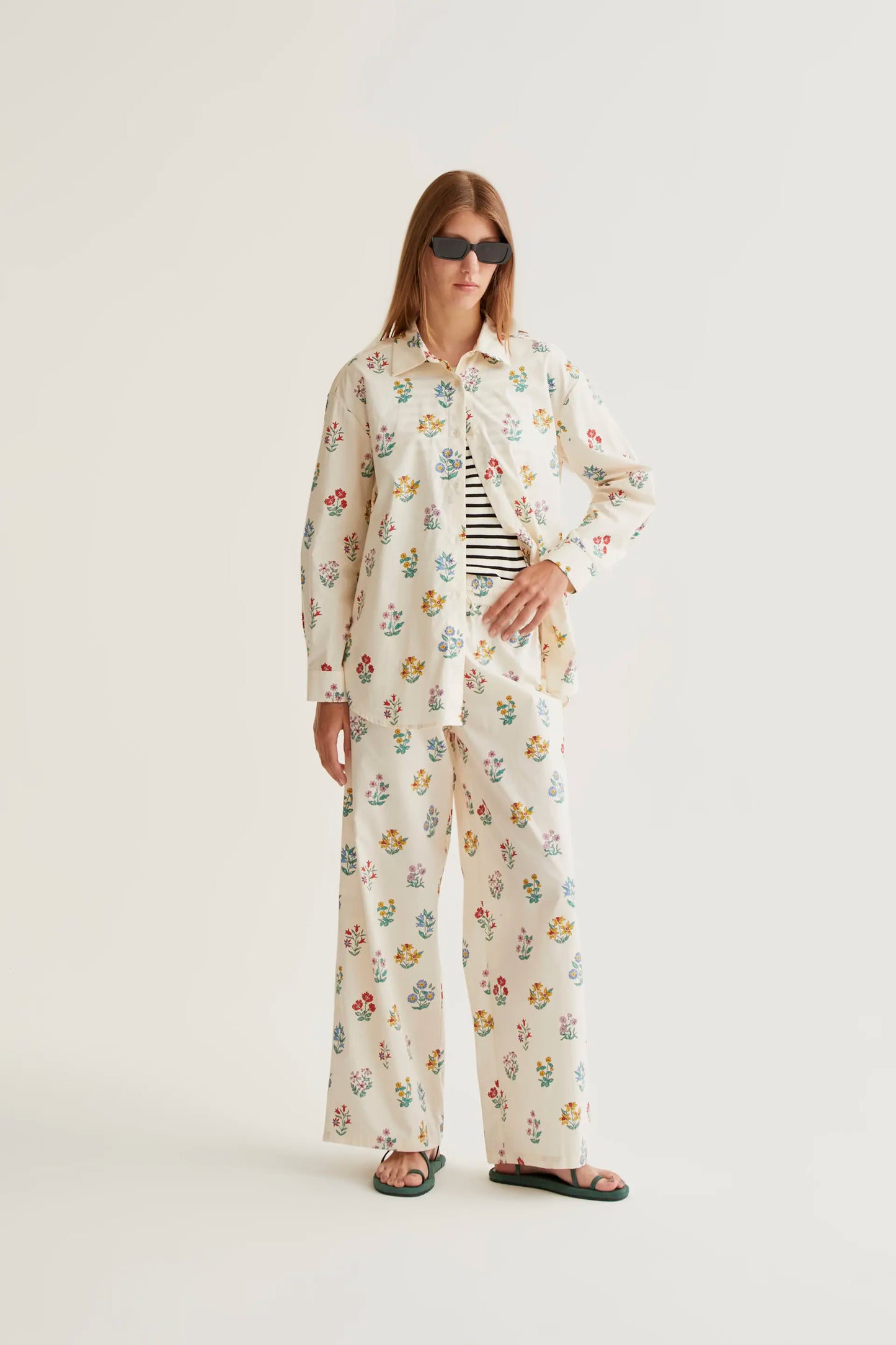 Pantaloni stampati da giardiniere