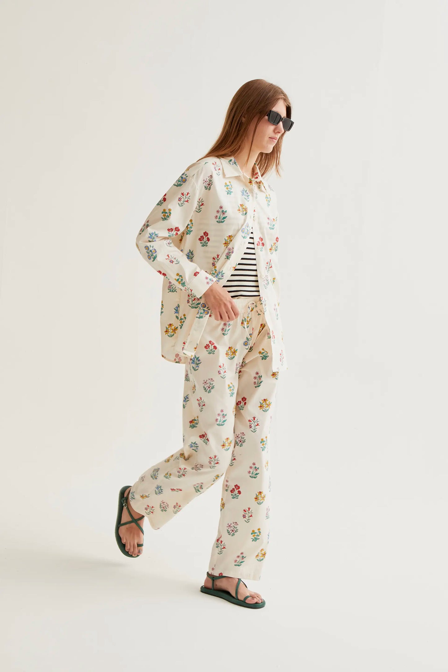 Pantaloni stampati da giardiniere