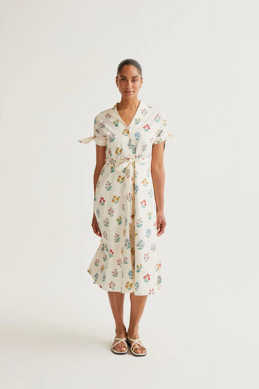 Vestido midi con estampado Gardener