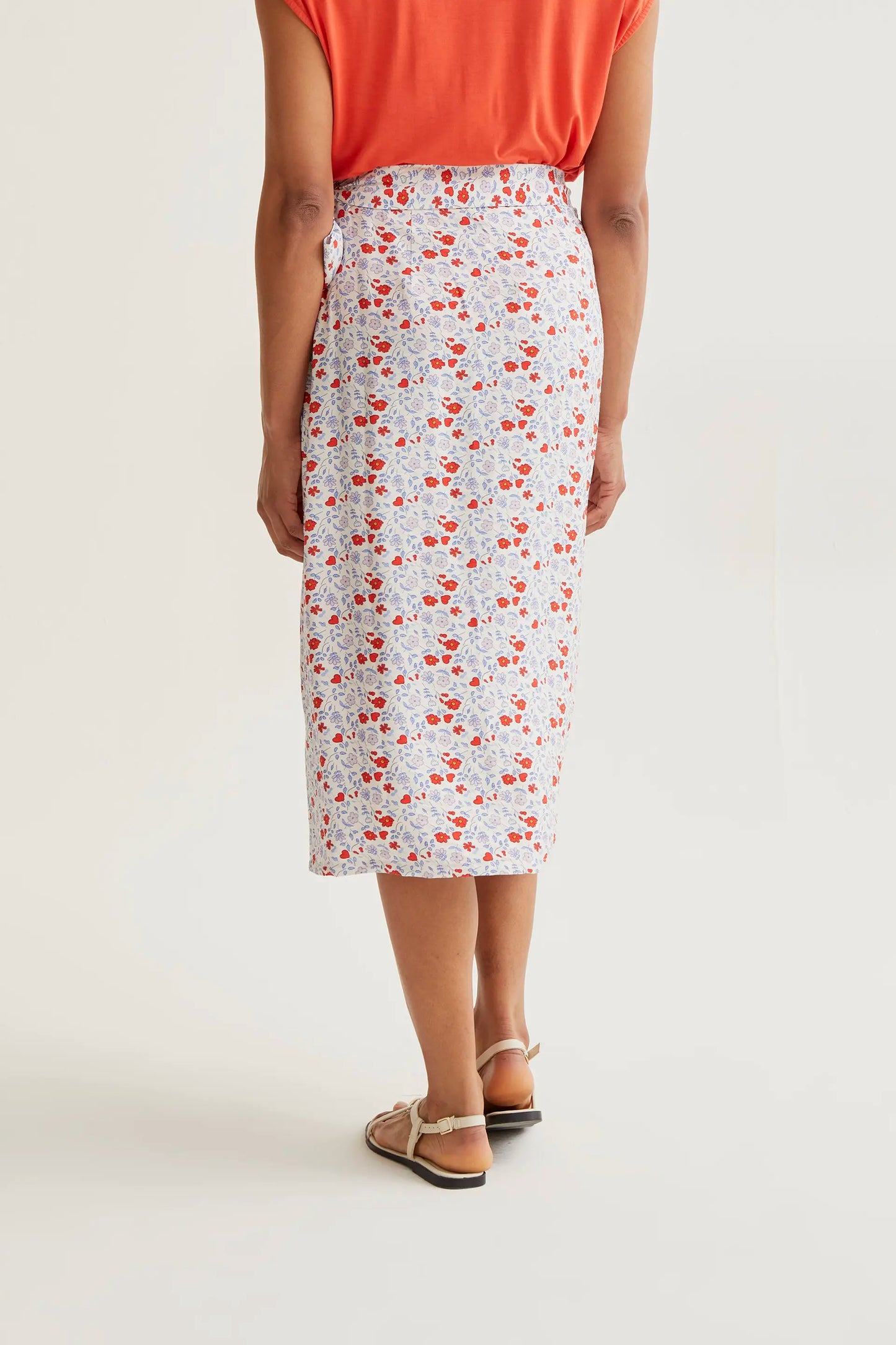 Cute Print Midi Skirt