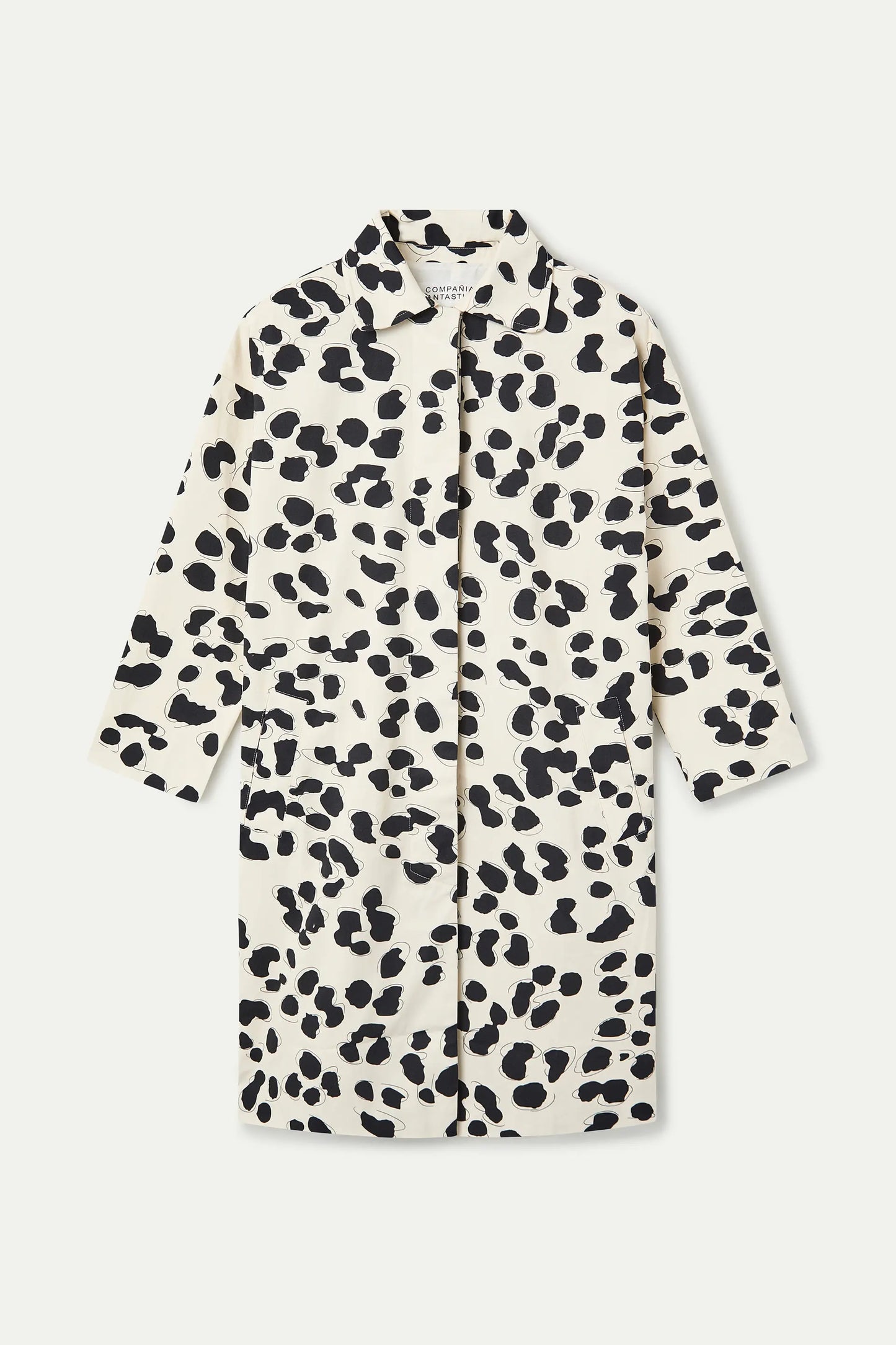 Gabardina 100% algodón con estampado Dalmatian