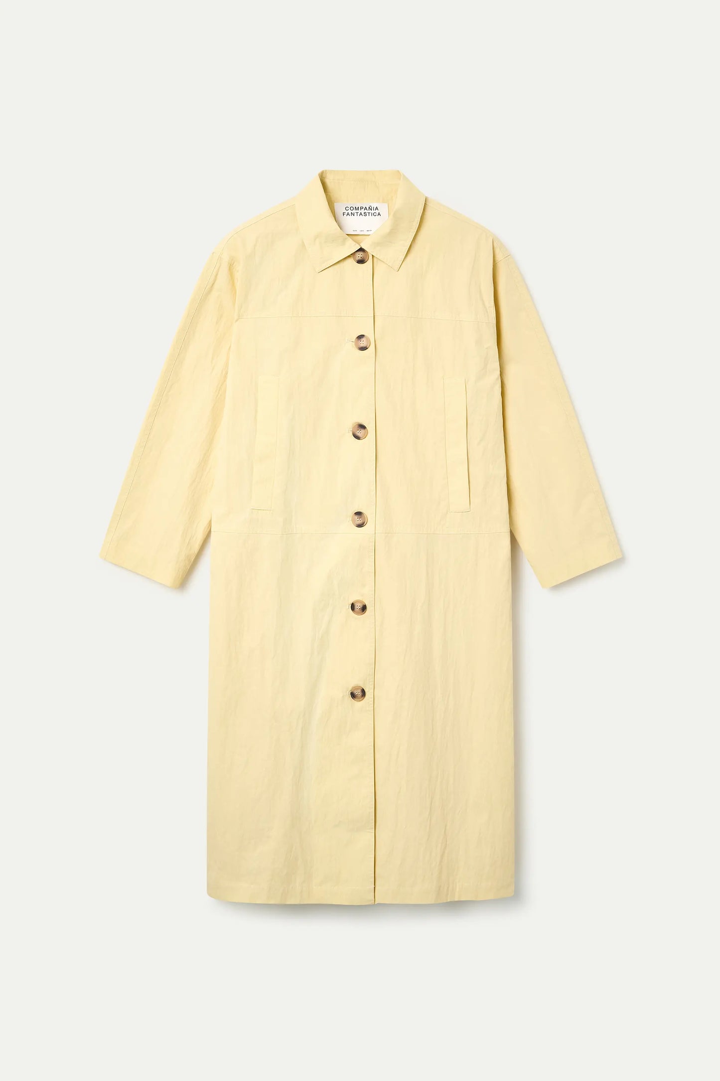 Trench giallo chiaro