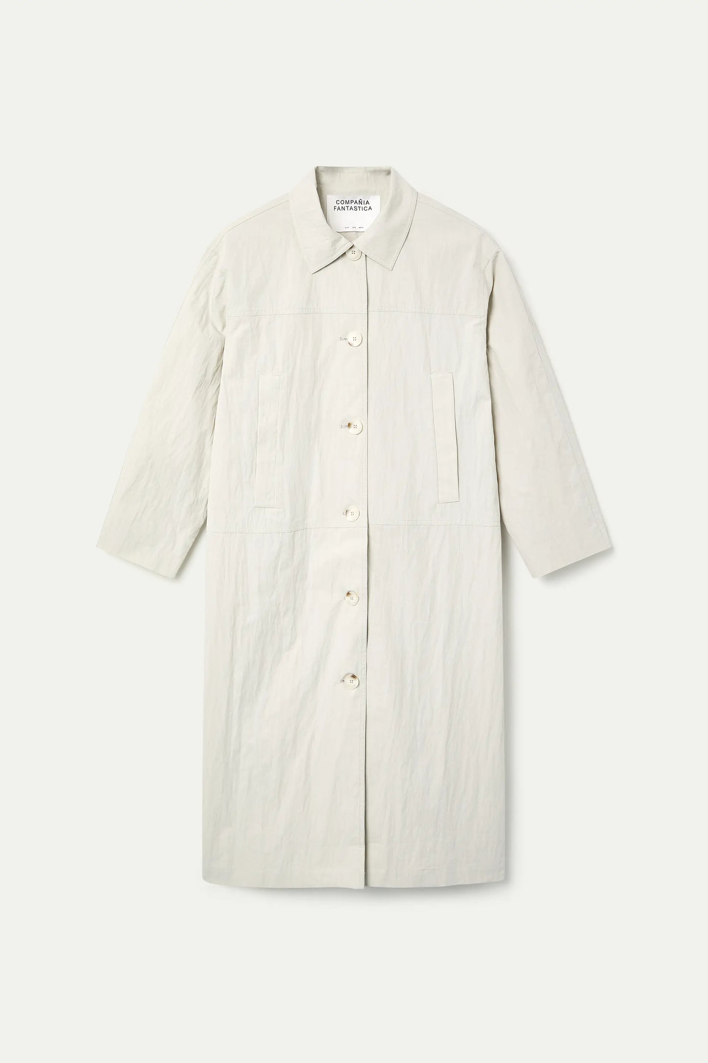 Trench bianco sporco