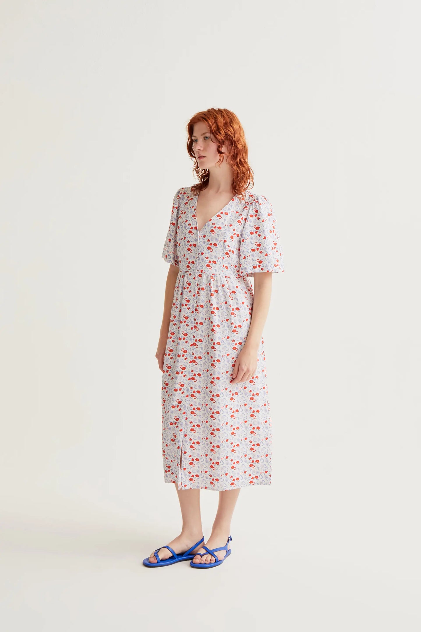 Vestido midi con estampado Cute