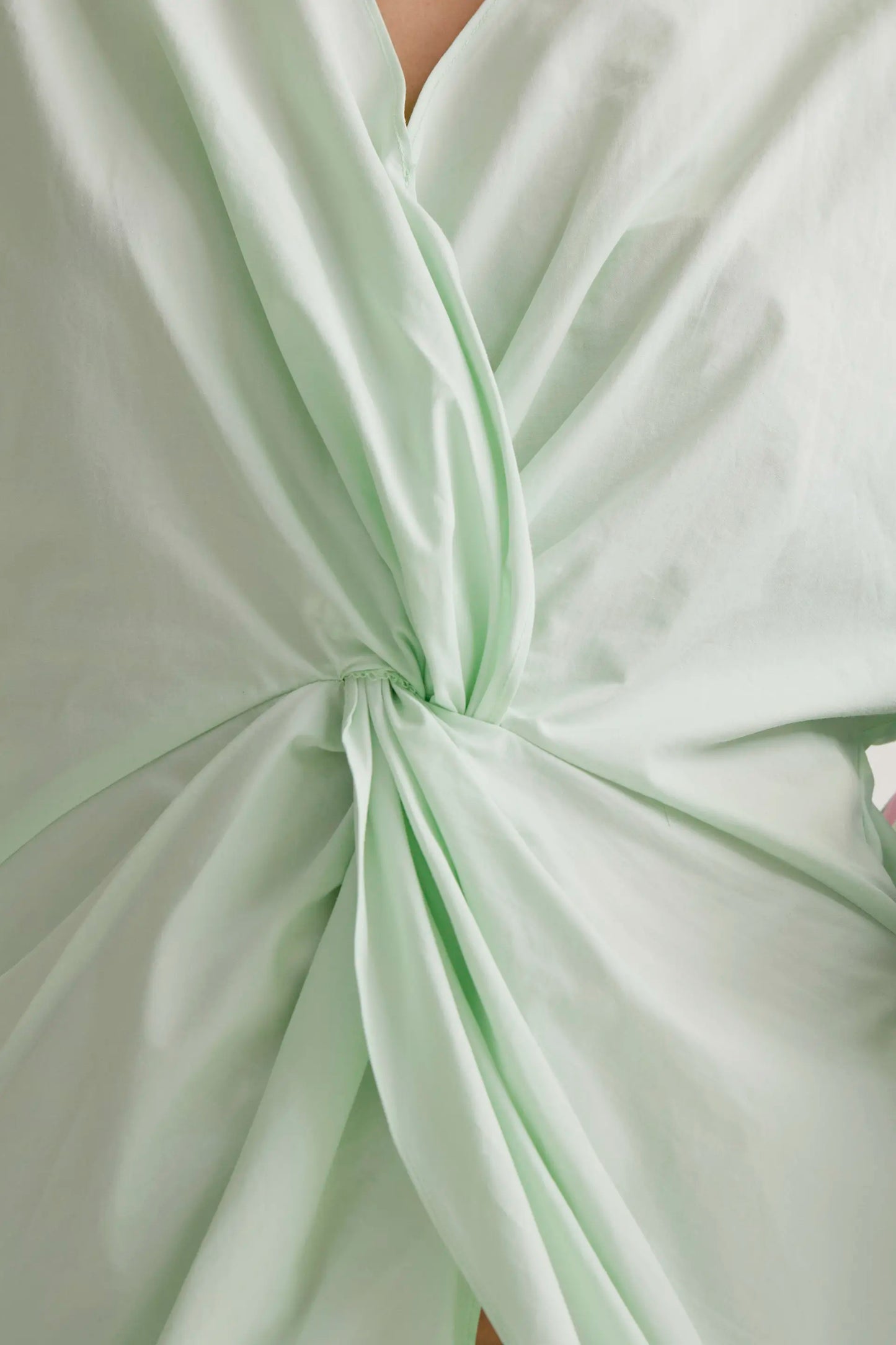 Top drappeggiato verde