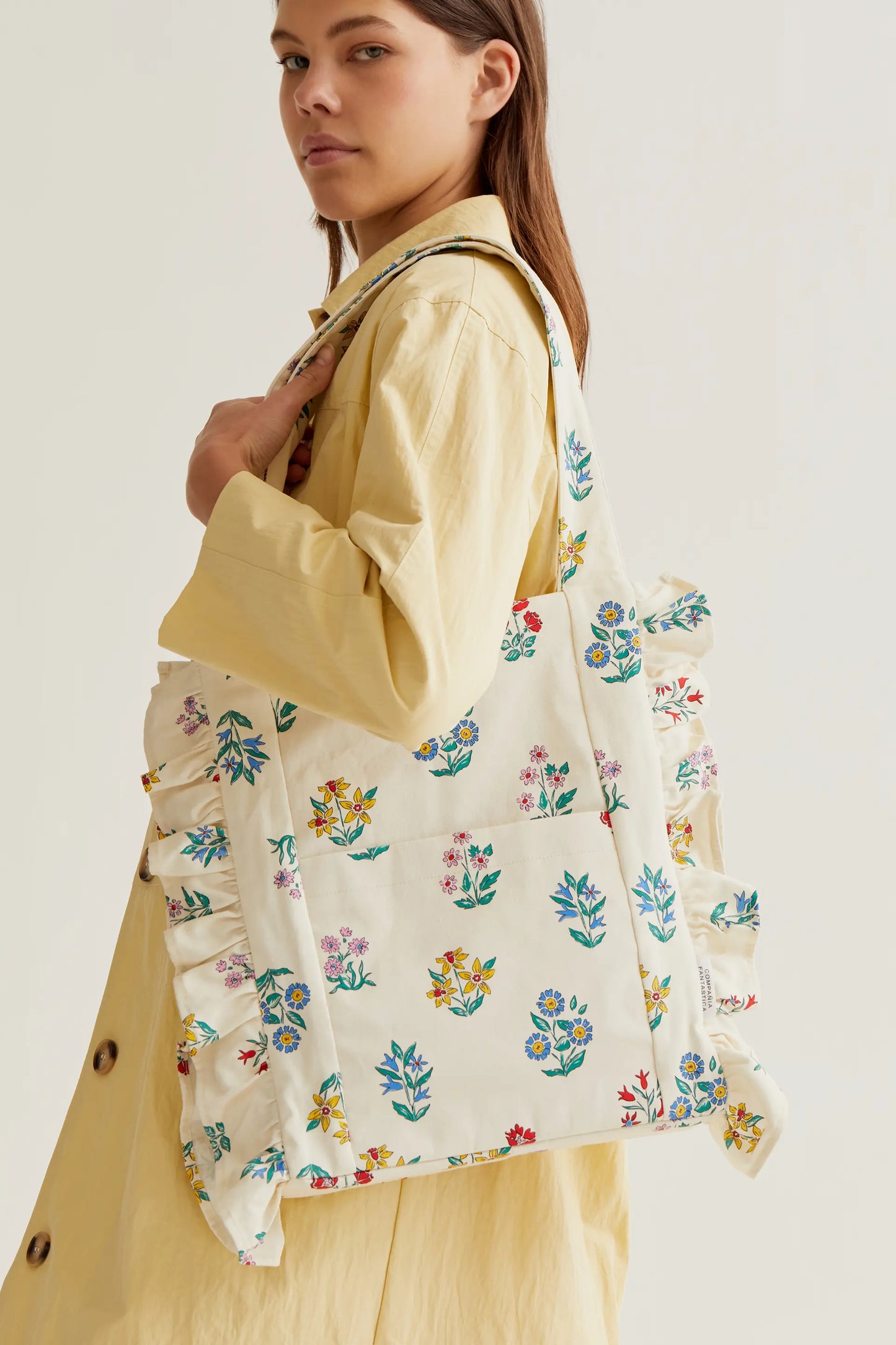 Bolso acolchado con estampado Gardener