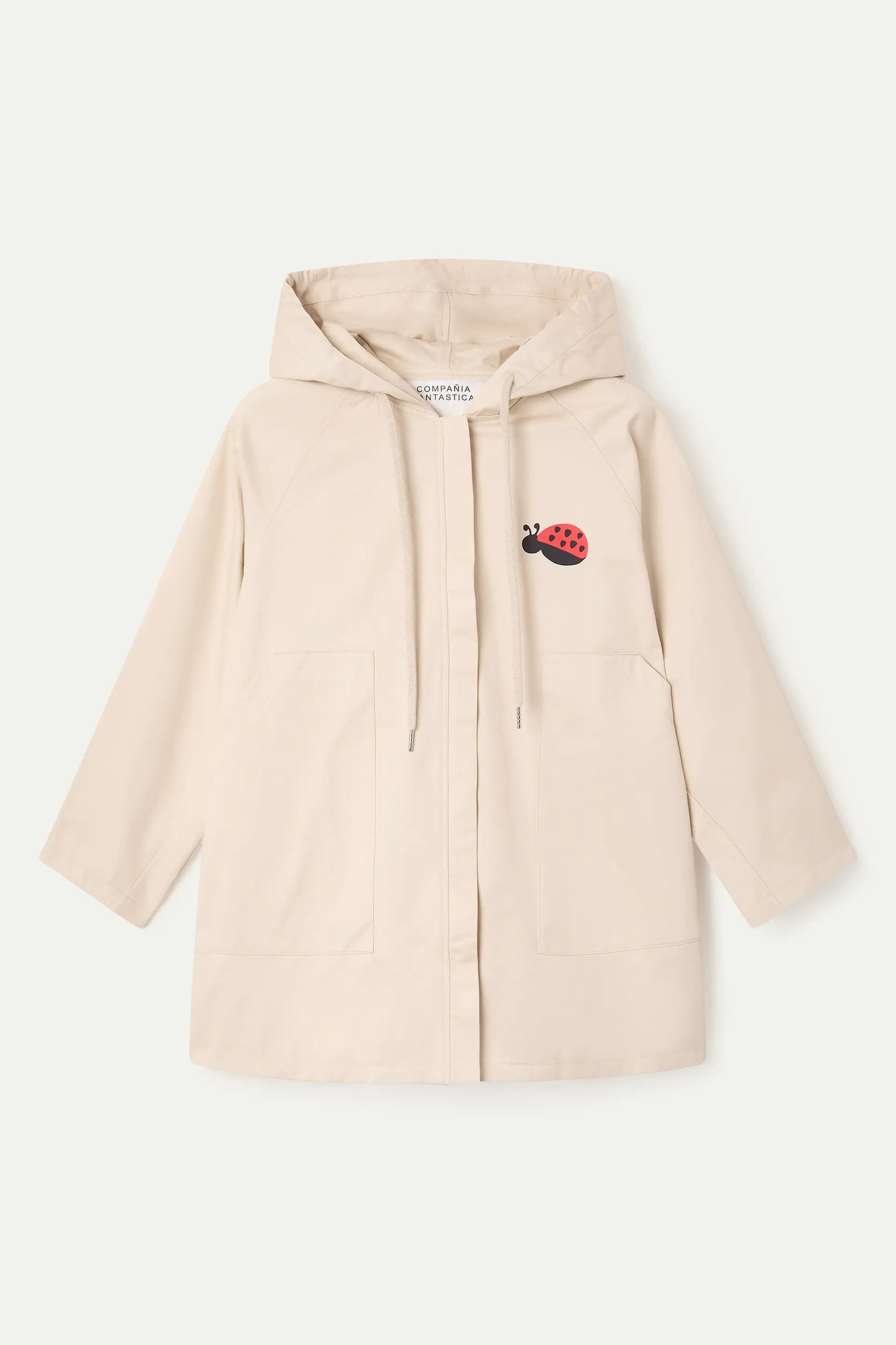 Trench con stampa coccinella