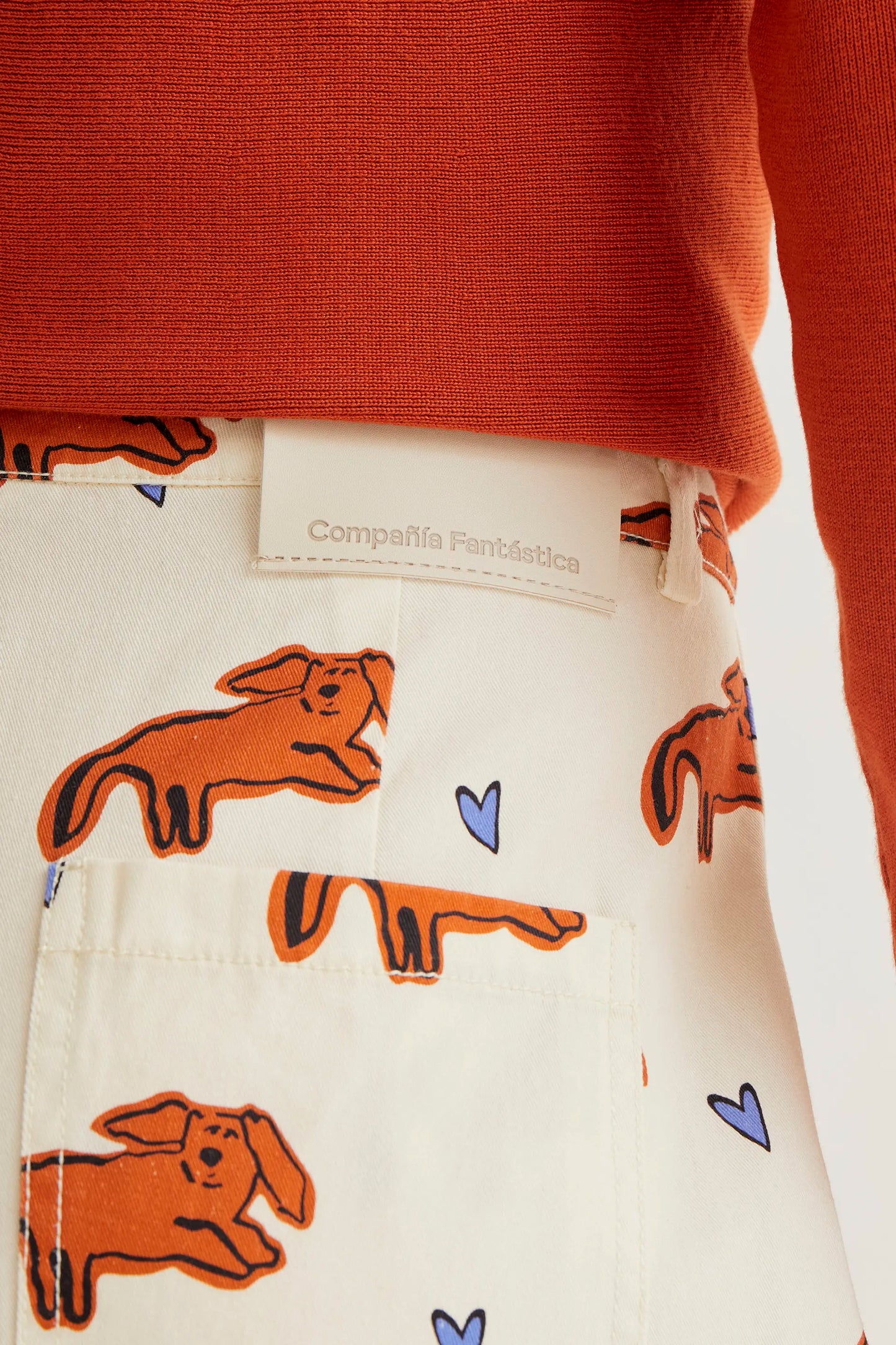 Pantaloni con stampa Tochi