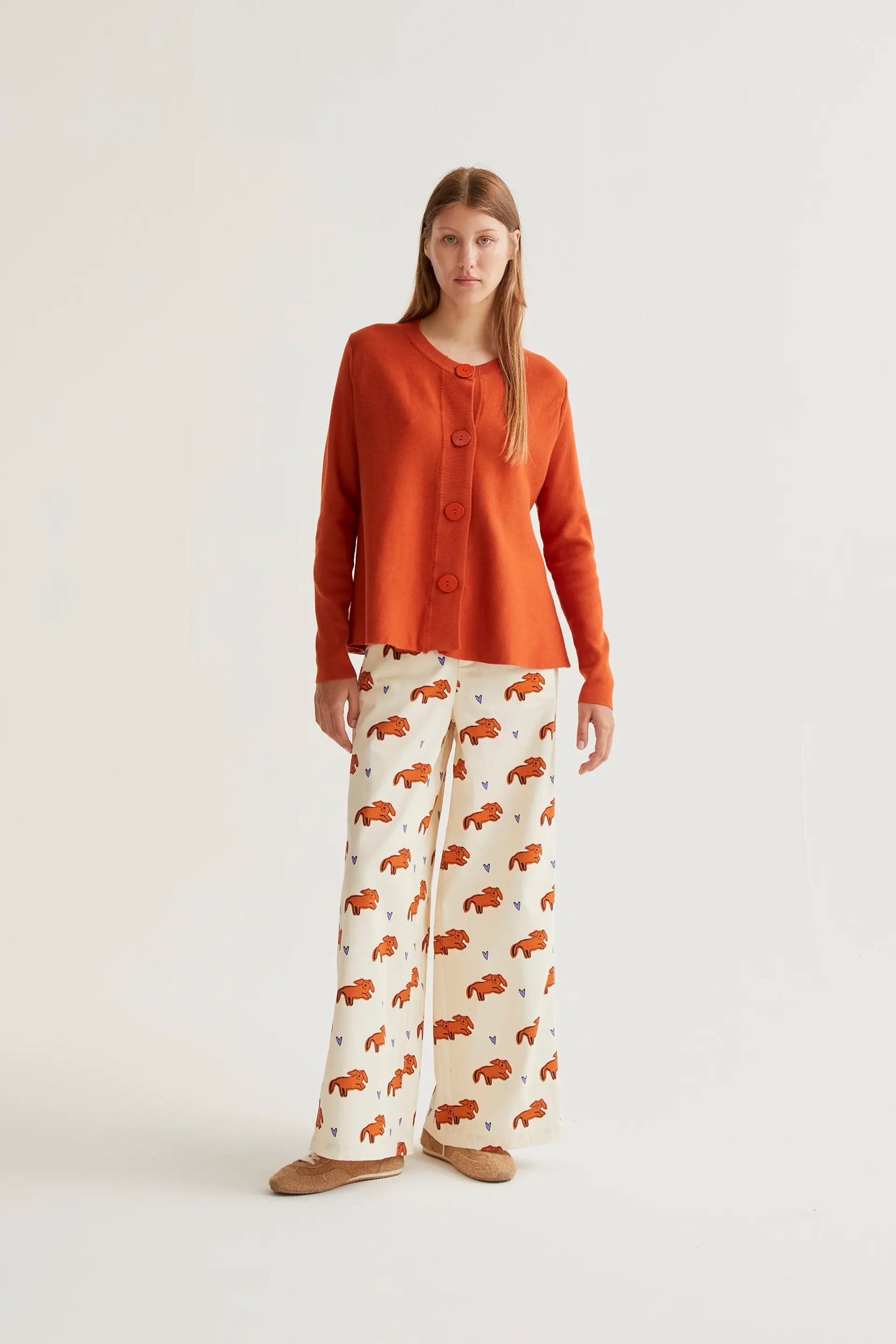 Pantaloni con stampa Tochi