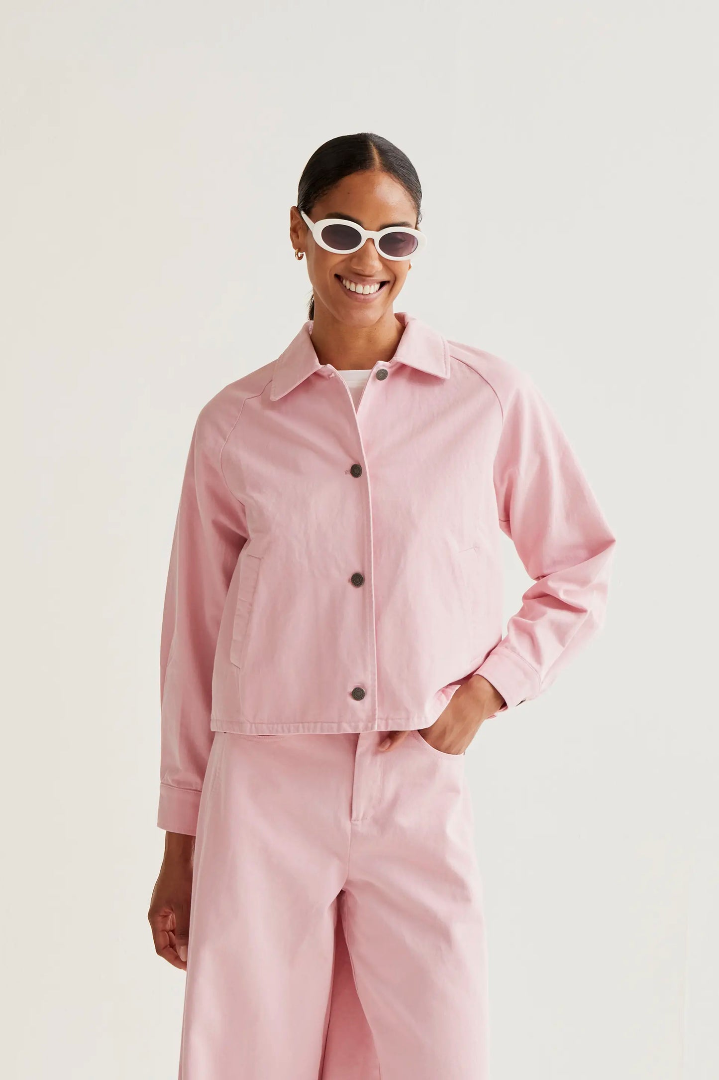 Giacca rosa 100% cotone